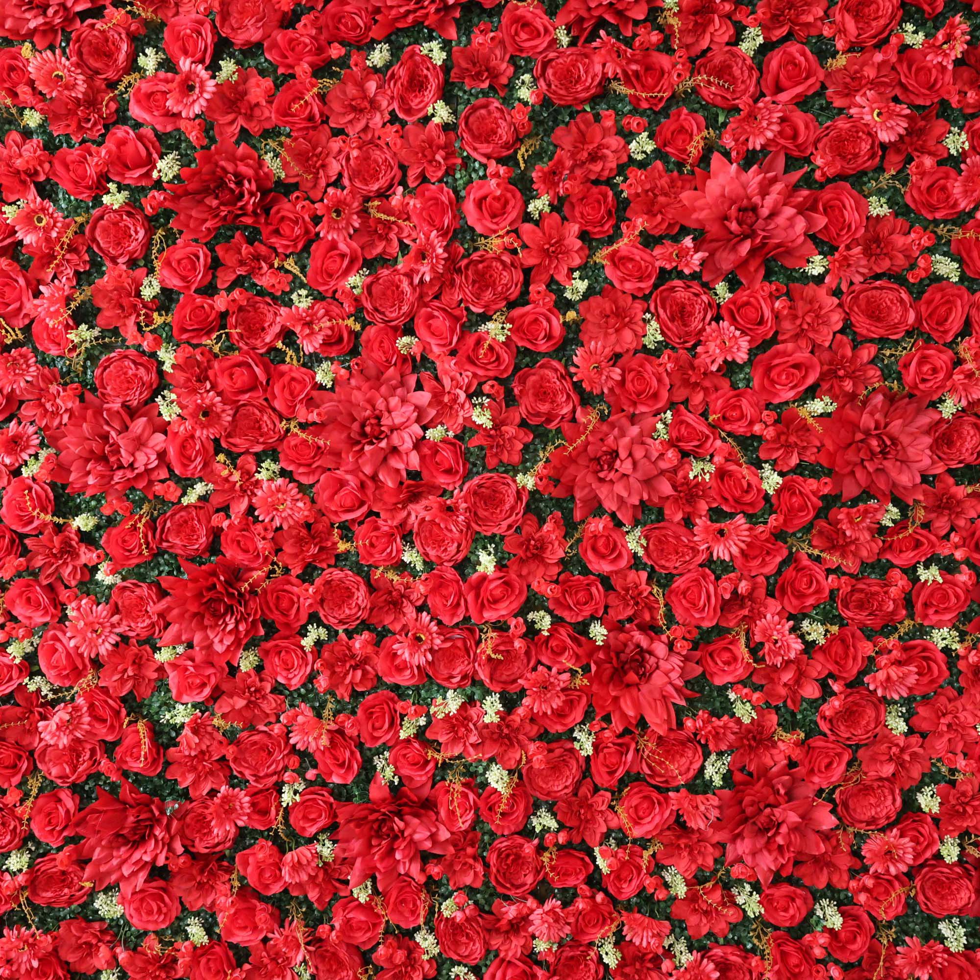 Valar Blumen Roll-Up-Stoff künstliche Blume Wand Hochzeit Hintergrund, Blumen Party Dekor, Event Fotografie-VF-300