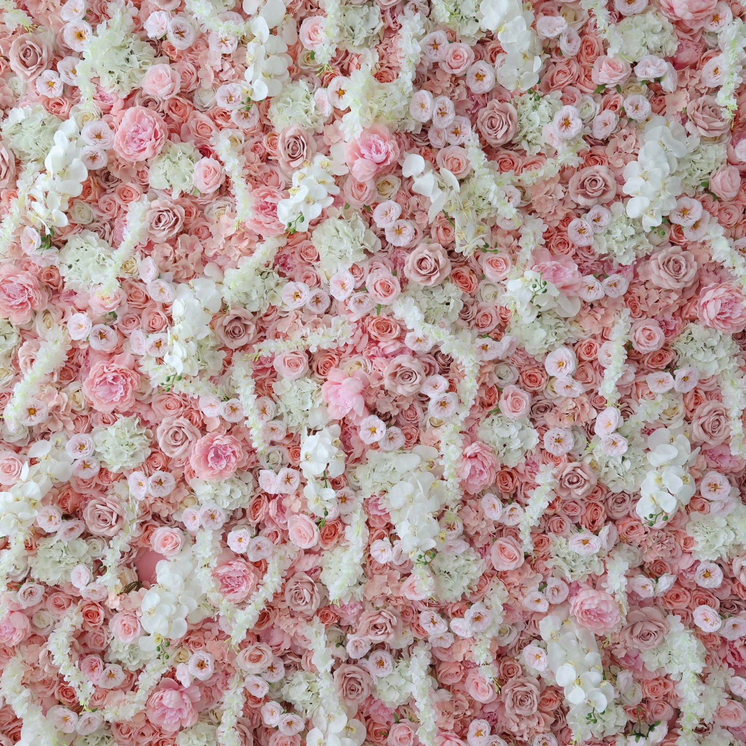 발라 플라워 롤업 패브릭 인조 꽃 벽 웨딩 배경, 꽃 파티 장식, 이벤트 사진-VF-304