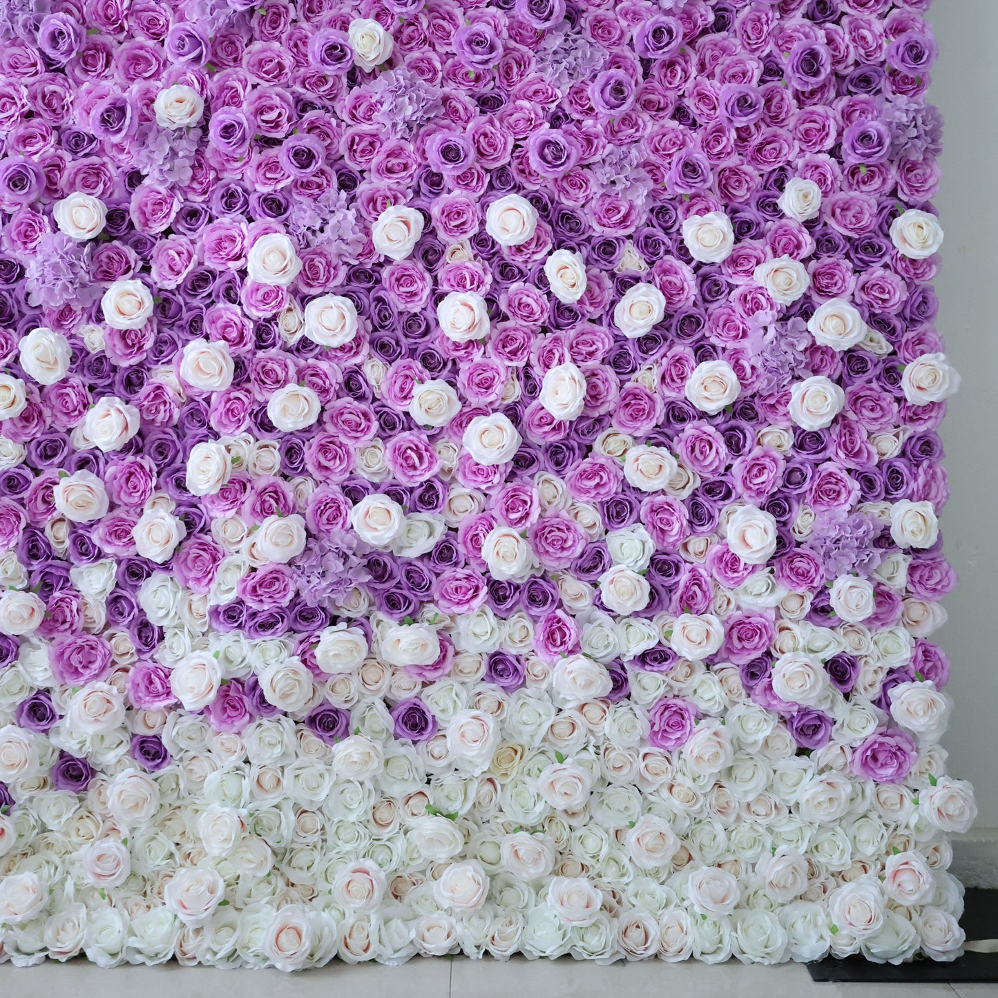 ValarFlowers luxury pink rose and peony silk flower wall backdrop for wedding ceremony, party photo booth, event decor