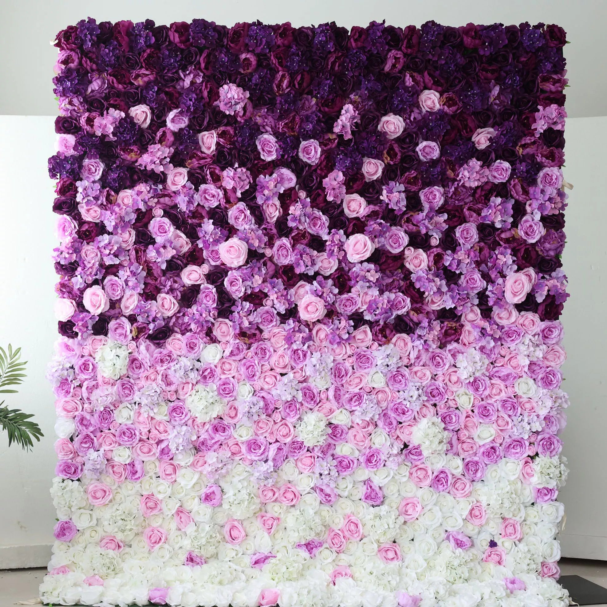 lavender flower wall decor ValarFlowers Artificial Floral Wall Backdrop: Purple Passion