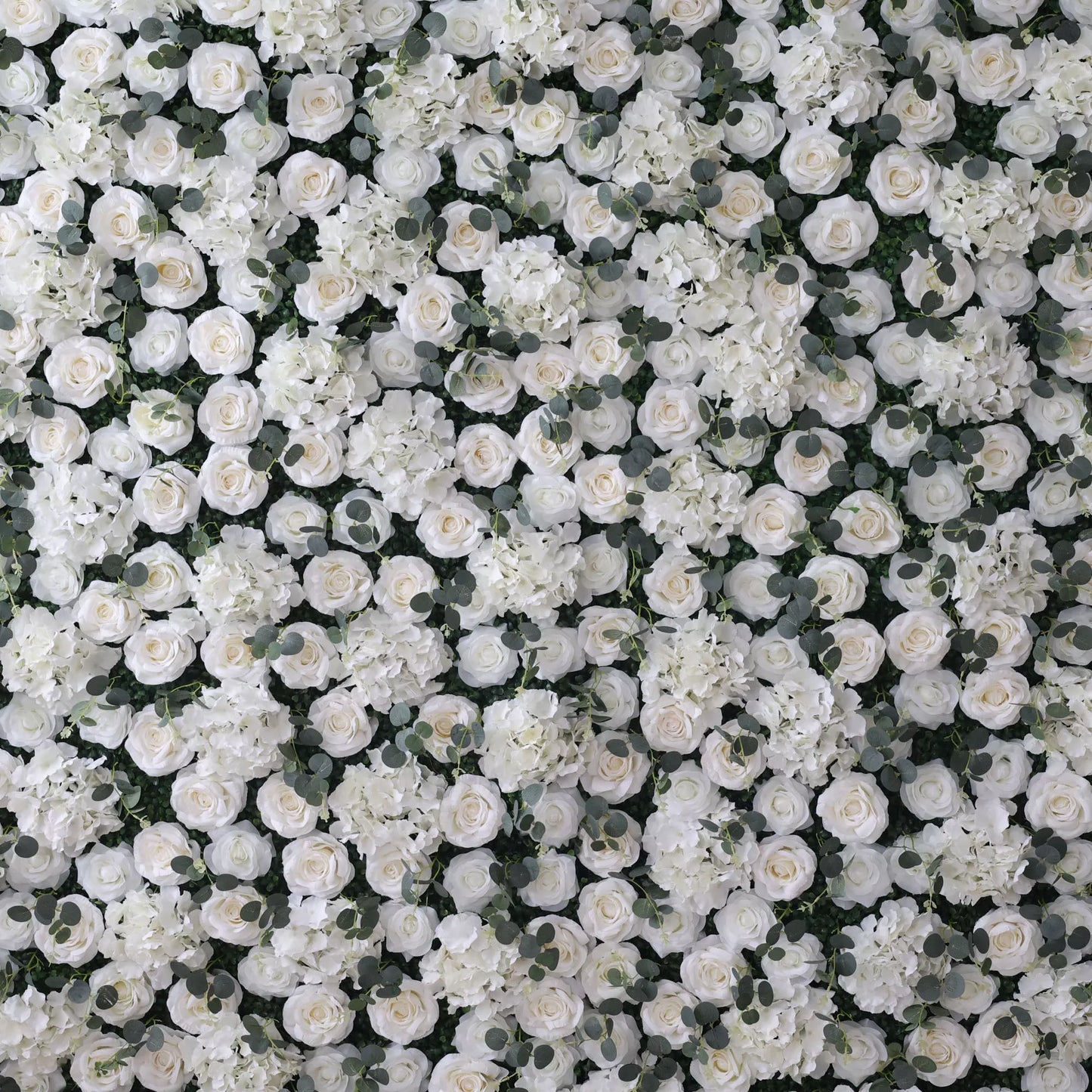 ValarFlowers luxury faux flower wall panel featuring cascading roses, peonies, hydrangeas - ideal wedding backdrop, party decor, photo booth
