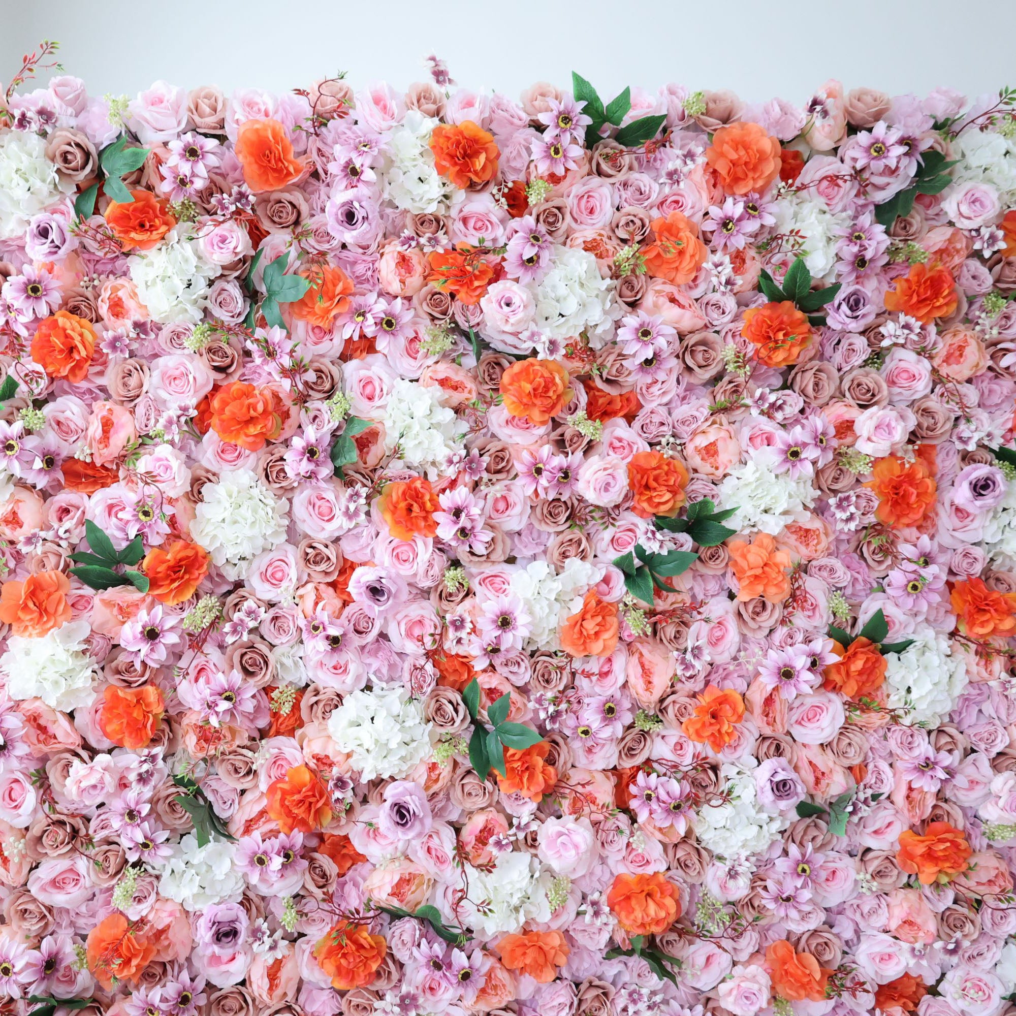 Valar Flowers Roll Up Fabric Artificial Flower Wall Wedding Backdrop, Floral Party Decor, Event Photography-VF-317