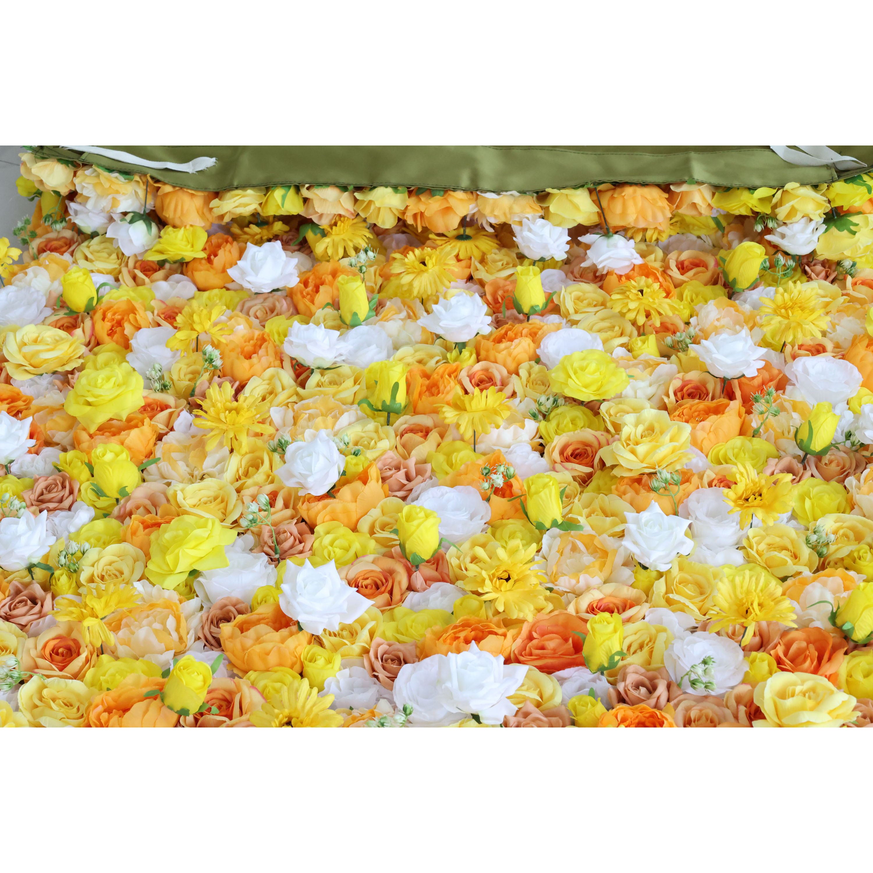 발라 플라워 롤업 패브릭 인조 꽃 벽 웨딩 배경, 플로럴 파티 장식, 이벤트 사진-VF-346