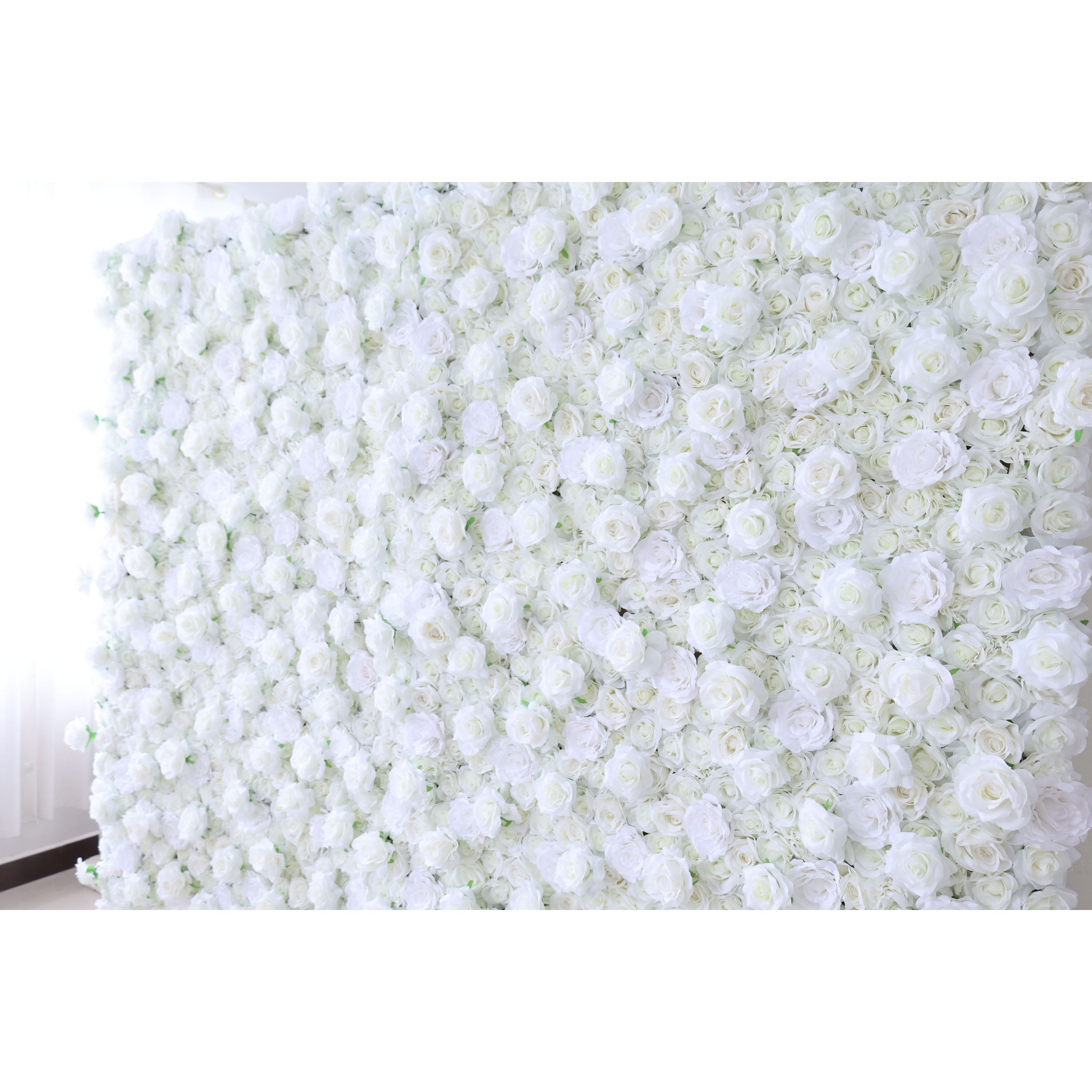 Valar Flowers ロールアップ ファブリック 造花 壁掛け ウェディング 背景、花柄 パーティー デコレーション、イベント 写真撮影 - VF-361
