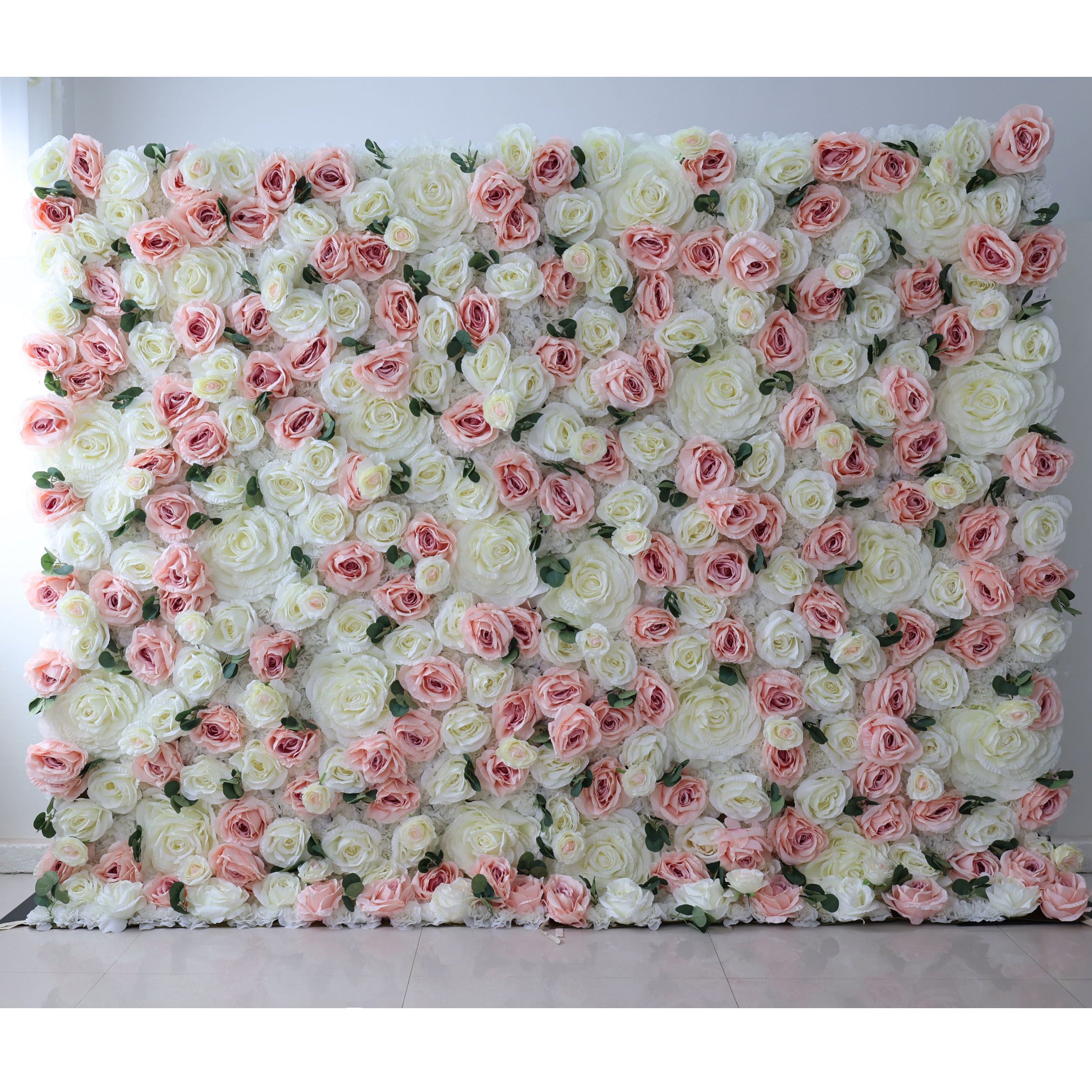 Valar Blumen Roll-Up-Stoff künstliche Blume Wand Hochzeit Hintergrund, Blumen Party Dekor, Event Fotografie-VF-319