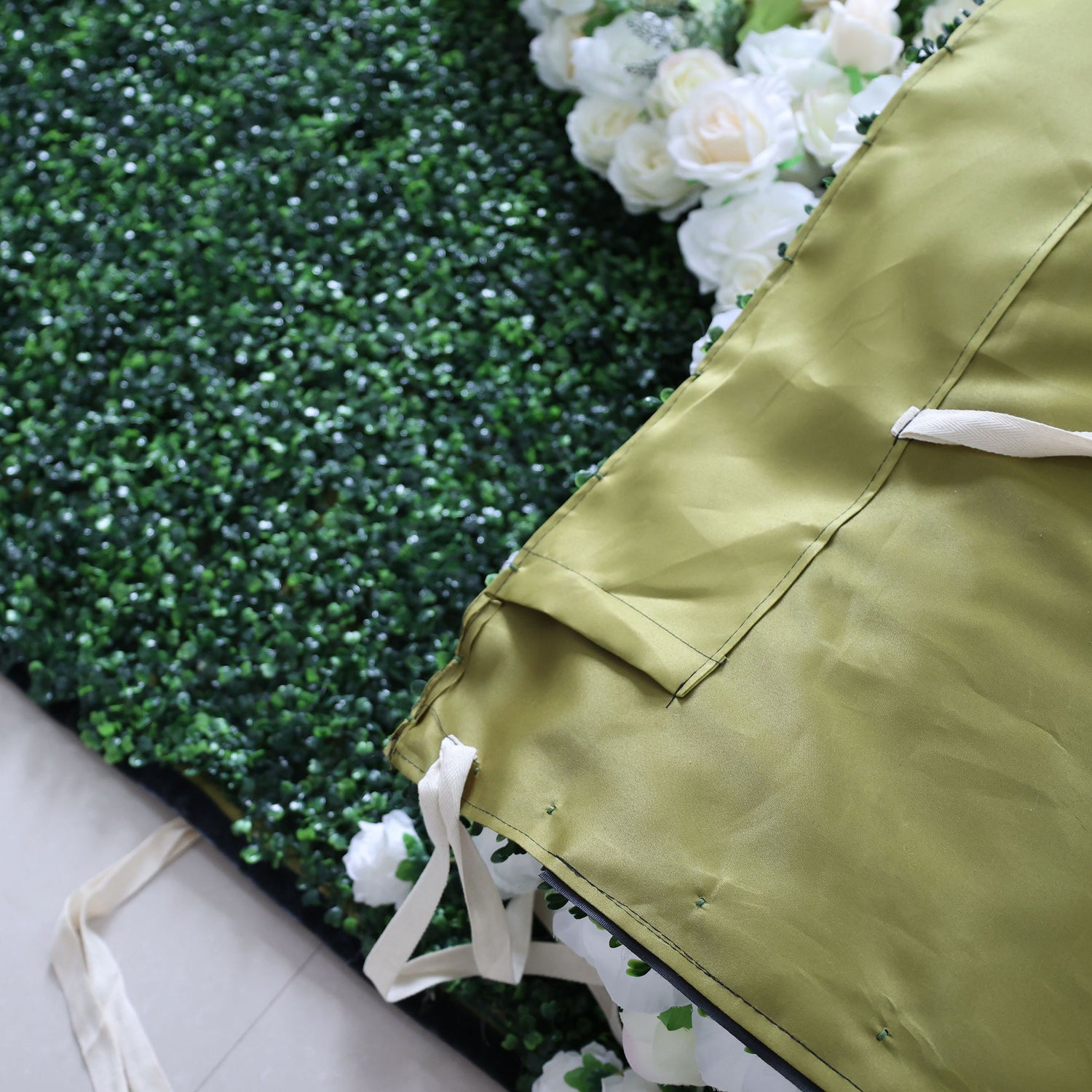 발라 플라워 롤업 패브릭 인조 꽃 벽 웨딩 배경, 플로럴 파티 장식, 이벤트 사진-VF-388