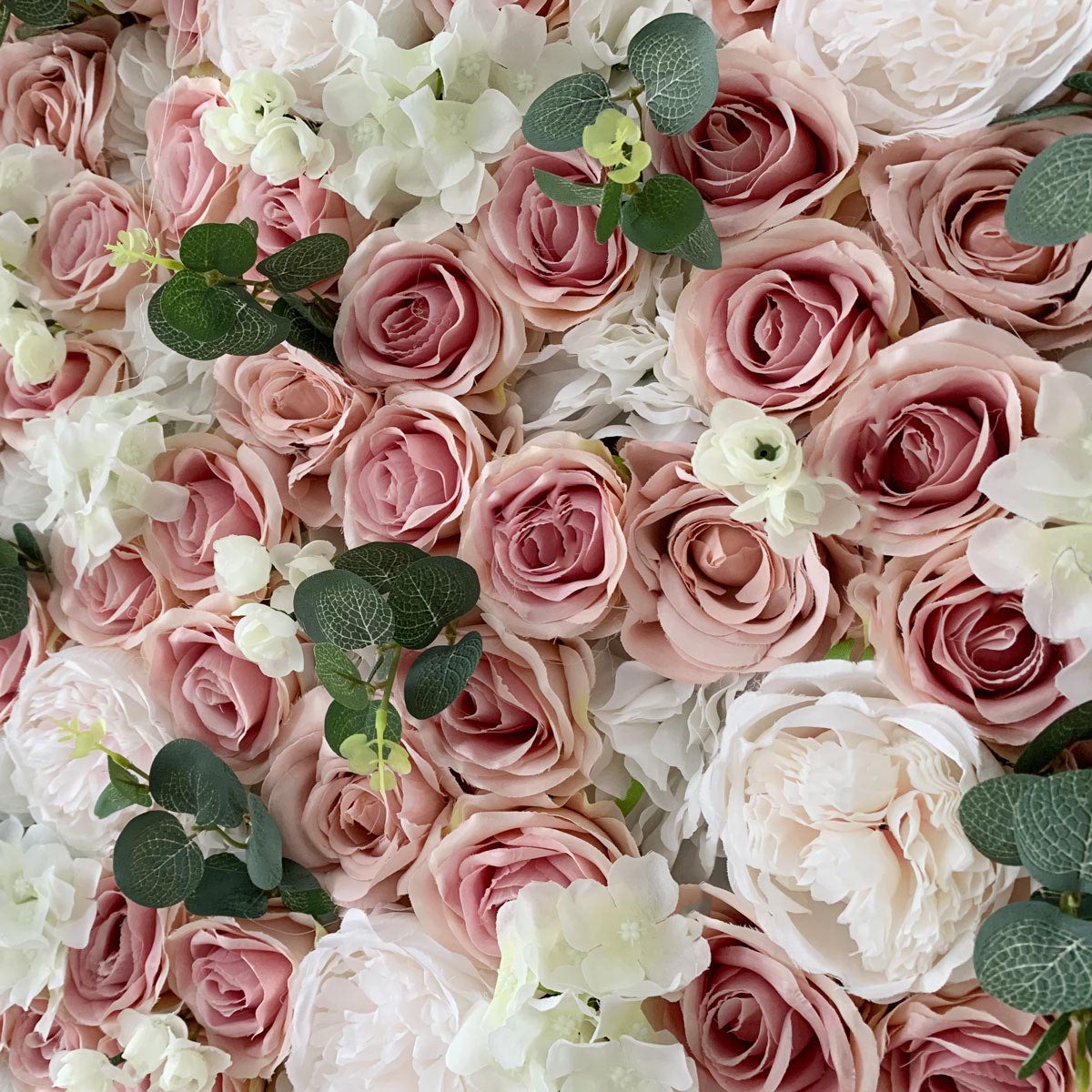 Elegant Roll Up Fabric Flower Wall with 3D Magenta & Pink Artificial Flowers - Ideal for Forest-themed Weddings, Events, and Home Decor-VF-158