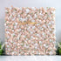 This floral backdrop is a lush, full - coverage arrangement. It features a mix of artificial roses in various shades of blush, beige, and white, interspersed with clusters of baby&