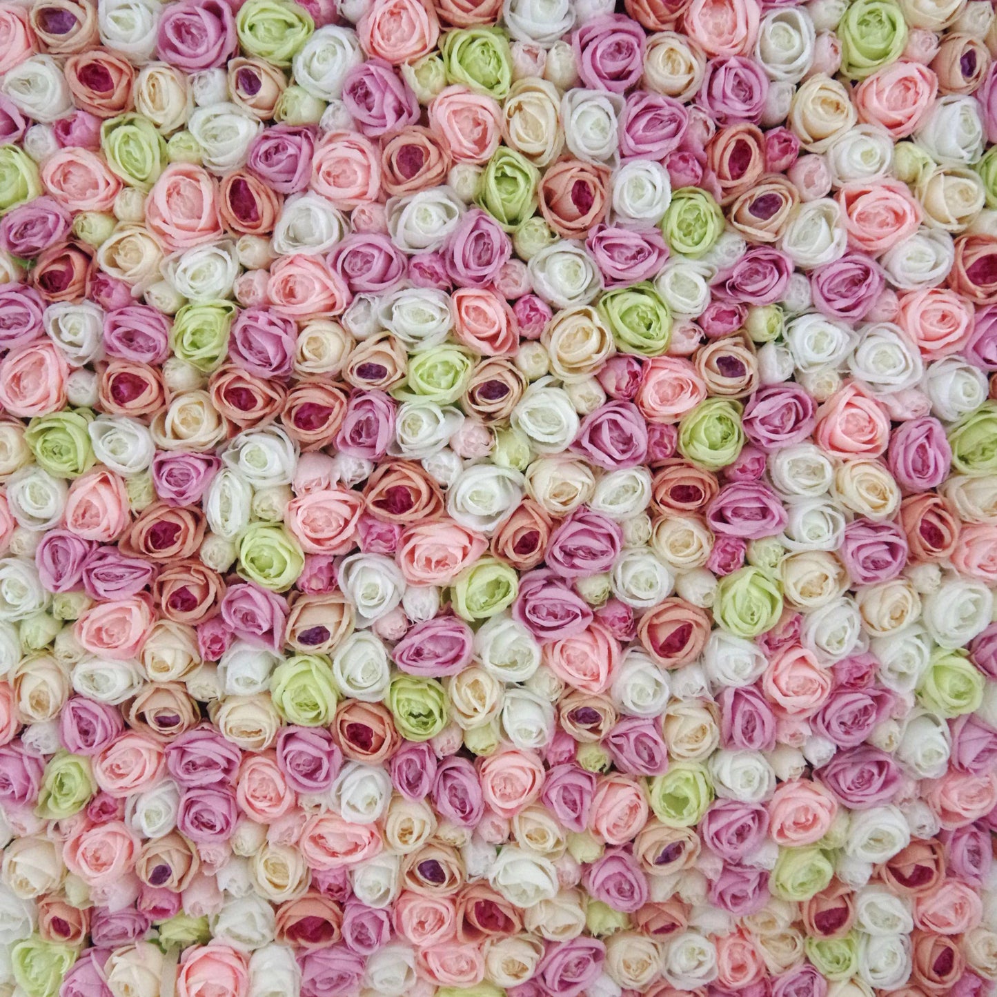 ValarFlowers lush artificial flower wall backdrop with roses peonies hydrangeas in pink white coral, dense floral panel for wedding ceremony photo booth party decor