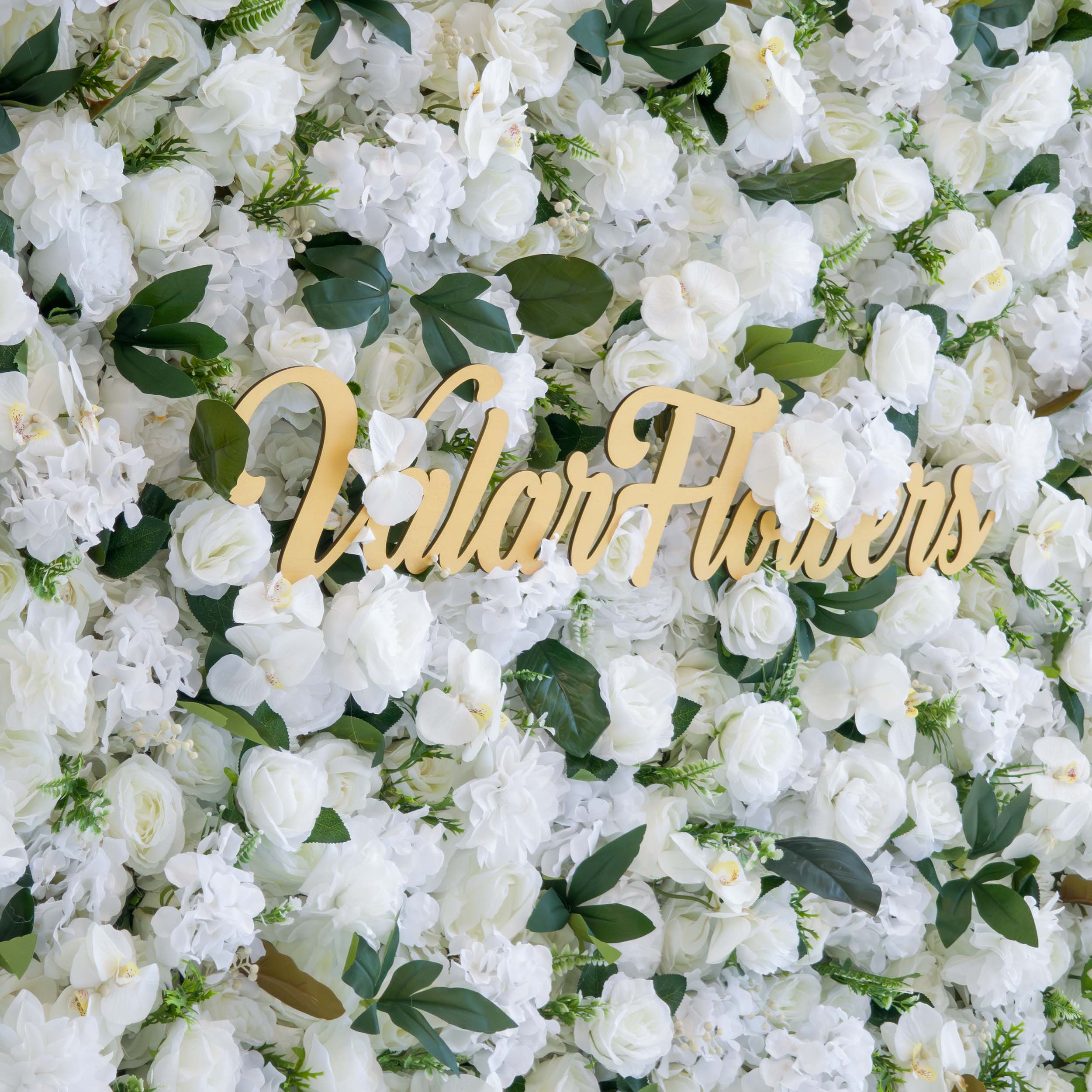 Valar Flowers ロールアップ ファブリック 造花 壁掛け ウェディング 背景、花柄 パーティー デコレーション、イベント 写真撮影 - VF-309