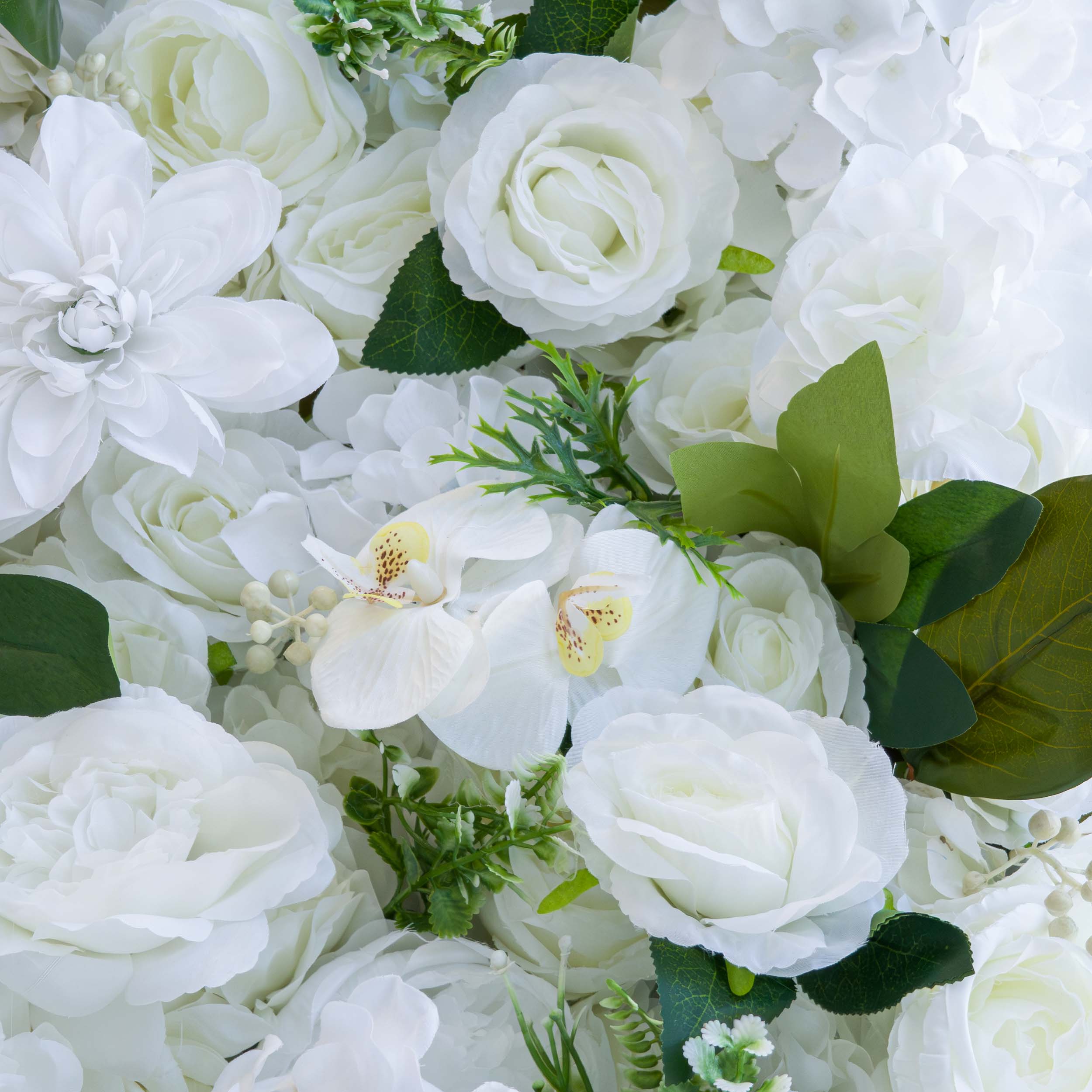 Valar Flowers ロールアップ ファブリック 造花 壁掛け ウェディング 背景、花柄 パーティー デコレーション、イベント 写真撮影 - VF-309