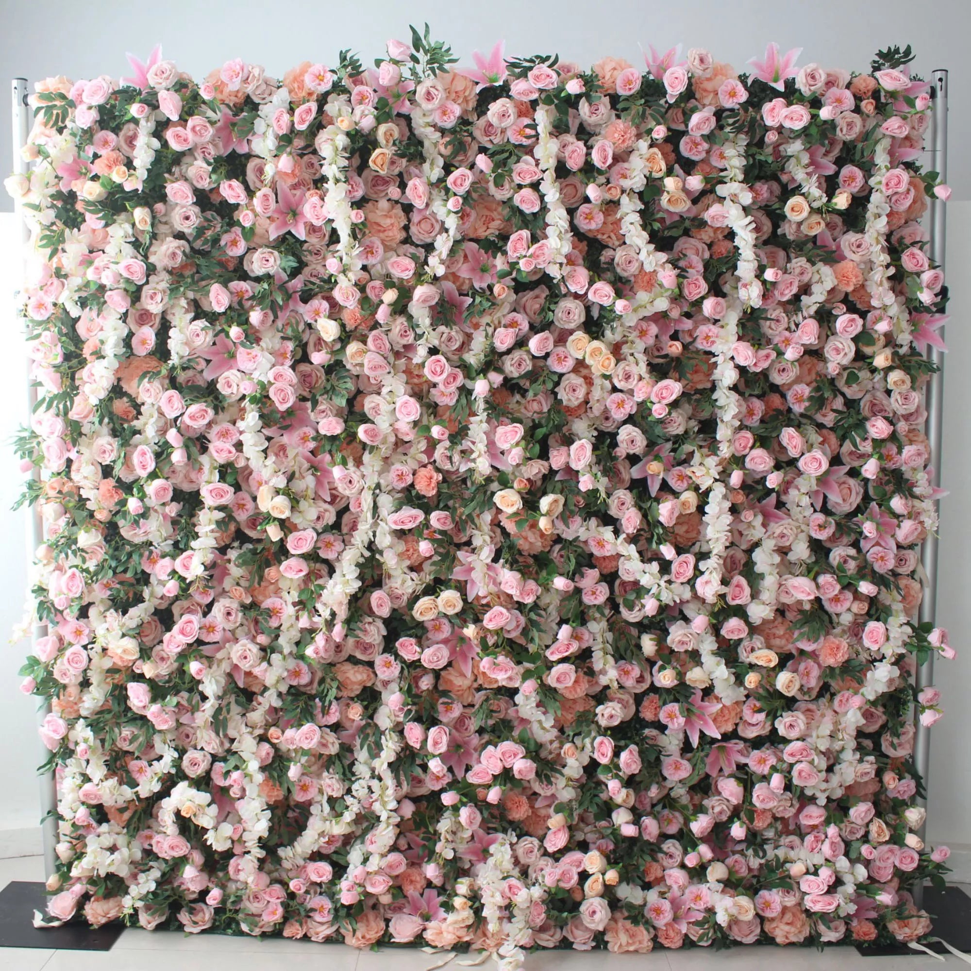 Valar Flowers نشمر من القماش الاصطناعي على شكل زهرة خلفية لحفلات الزفاف، ديكور حفلات الأزهار، تصوير المناسبات-VF-125