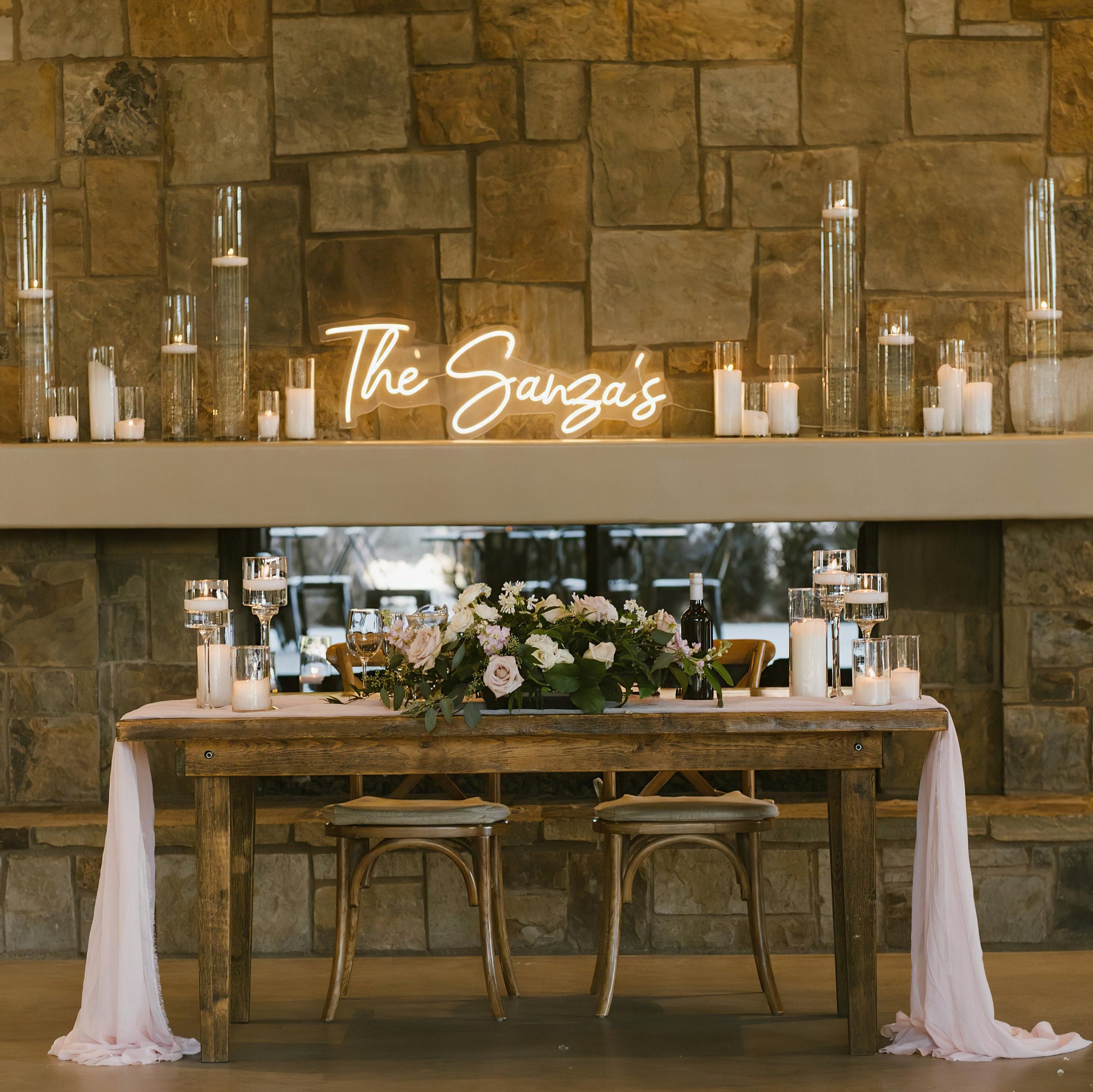 Custom LED Signs, Handwriting Surname, Creative Gift Idea, Mr&Mrs Wedding Backdrop, Bride to Be Sign, House Decoration- Custom Order