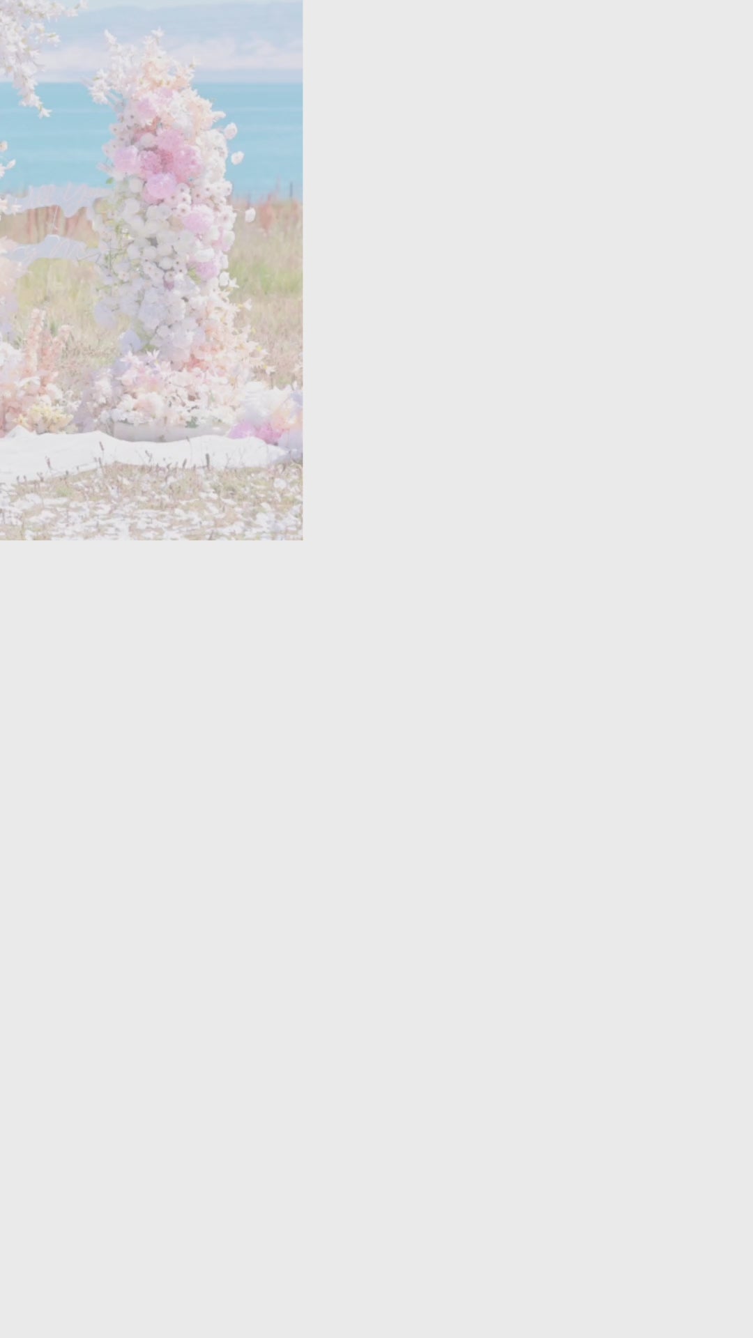 6x7 ft Elegant Artificial Flower Archway - Wedding & Party Backdrop Decorations | Floral Display for Boho/Rustic Events and Ceremonies