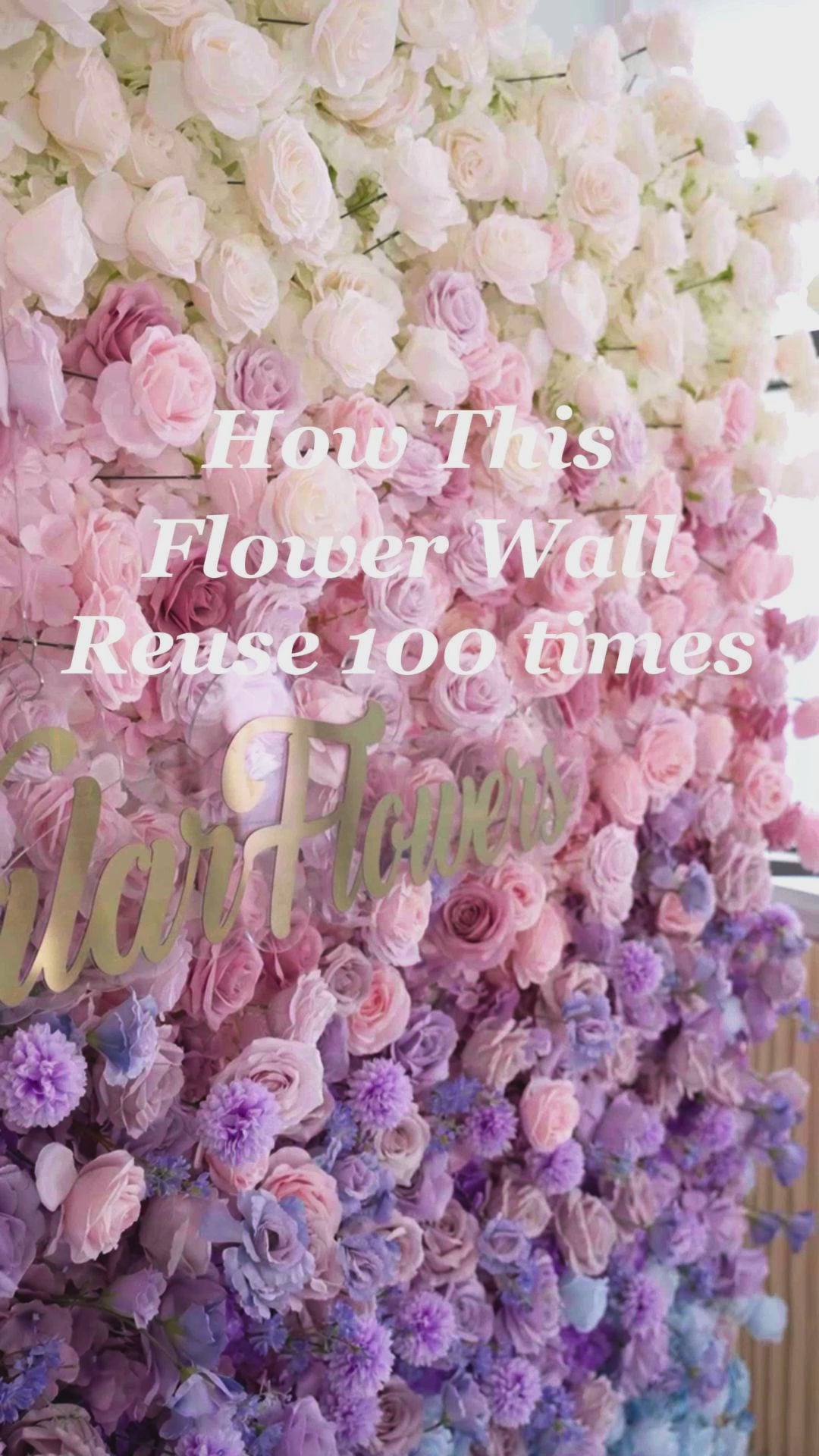 5D ValarFlowers Ombre Rainbow Artificial Flower Backdrop: A Breathtaking Floral Masterpiece for Events-VF-828-2