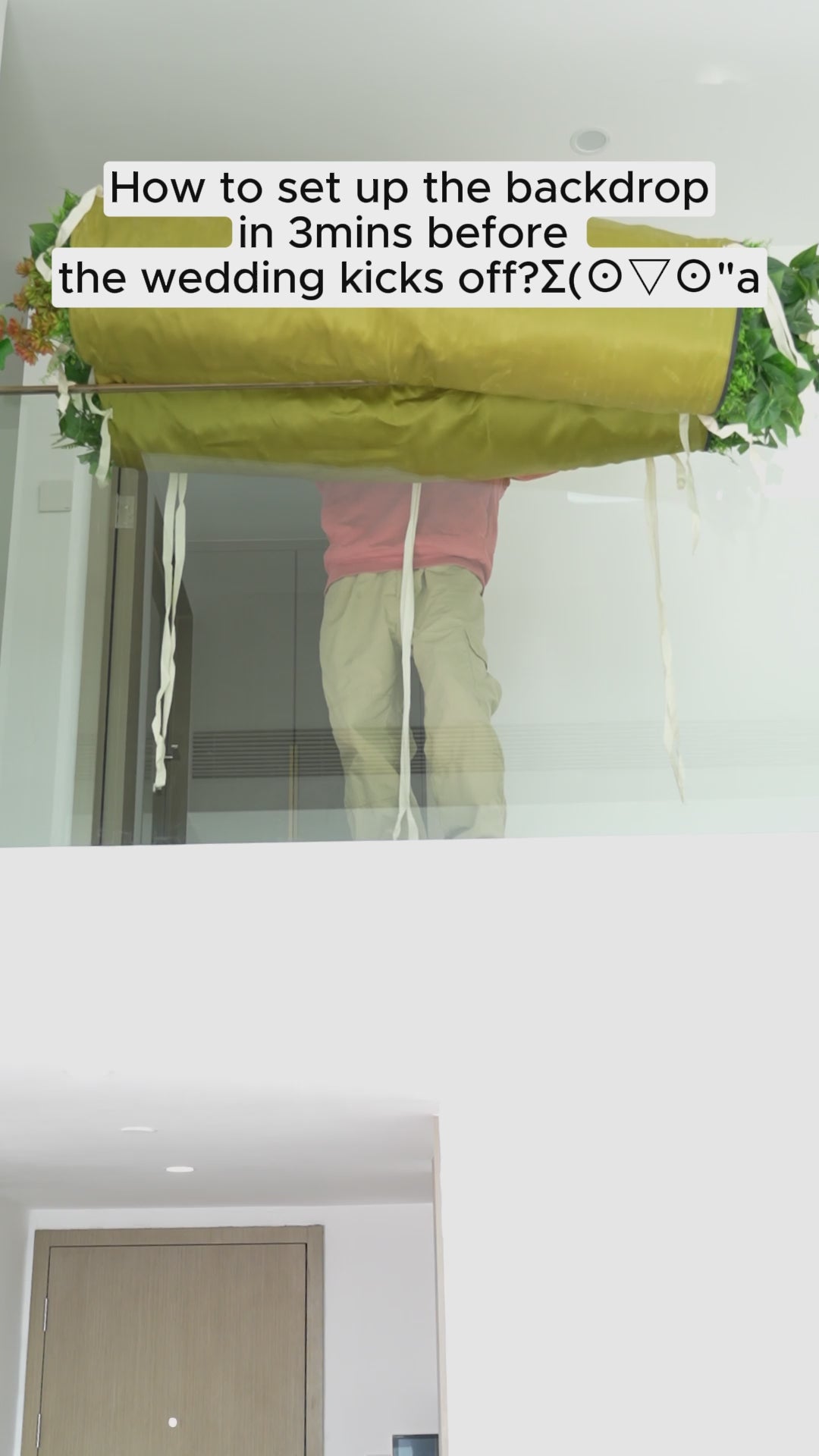 Valar Flowers ロールアップ ファブリック 人工 鮮やかなグリーン 芝生 壁 ウェディング 背景、花柄 パーティー デコレーション、イベント 写真撮影 - VF-426