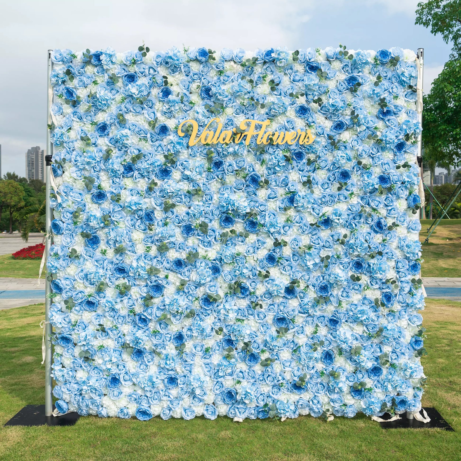 Azure Adoration: An ocean-inspired ensemble of blue blooms, symbolizing the serenity and allure of the vast seas and nature's calming embrace.