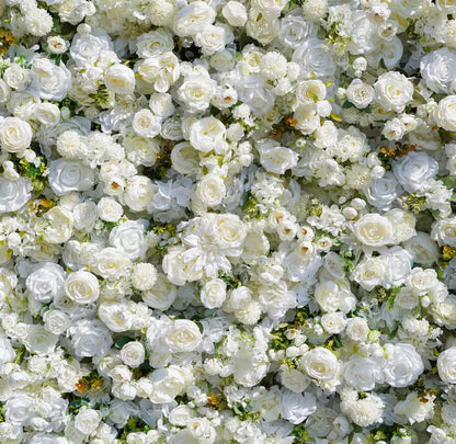 *米国限定*Valarフラワーロールアップファブリック造花ウォールウェディングバックドロップ、花のパーティーデコレーション、イベント写真撮影-VF-342-U