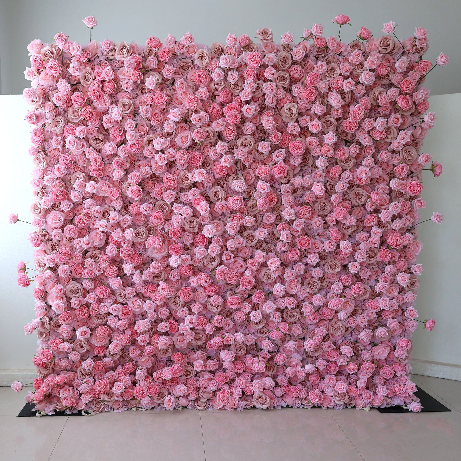 ValarFlowers luxury artificial flower wall backdrop with lush roses peonies hydrangeas and greenery - perfect wedding event photography decor