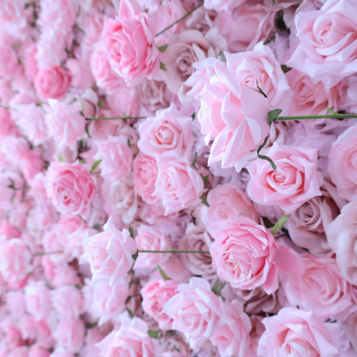 ValarFlowers artificial flower wall backdrop with pink roses, white peonies, hydrangea and greenery for wedding, party, photo booth decor