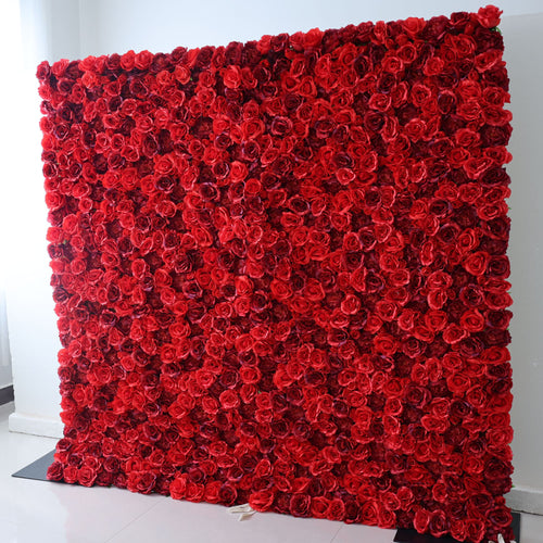 ValarFlowers luxury artificial flower wall with lush pink roses peonies hydrangeas and greenery - elegant wedding backdrop party photo booth decor