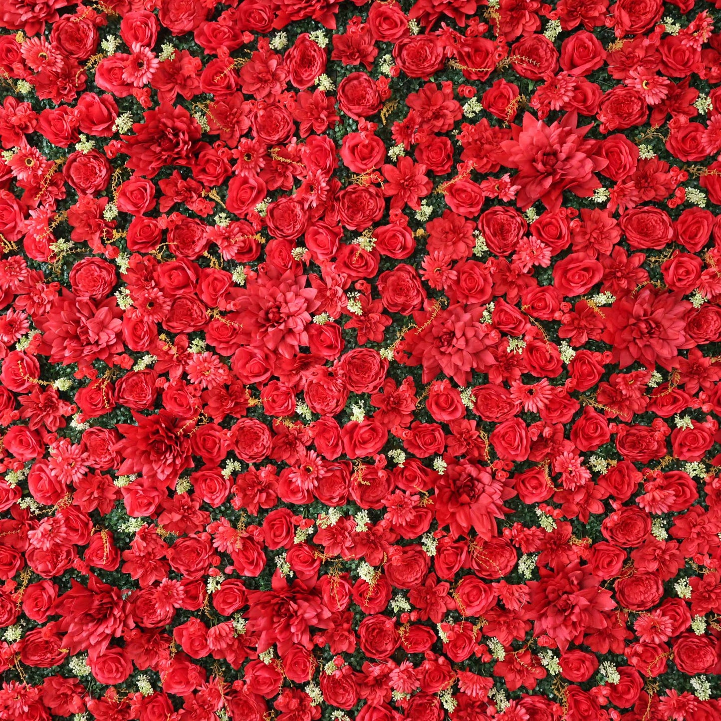 ValarFlowers artificial flower wall with lush roses, peonies, hydrangeas - elegant wedding backdrop and party photo booth decor