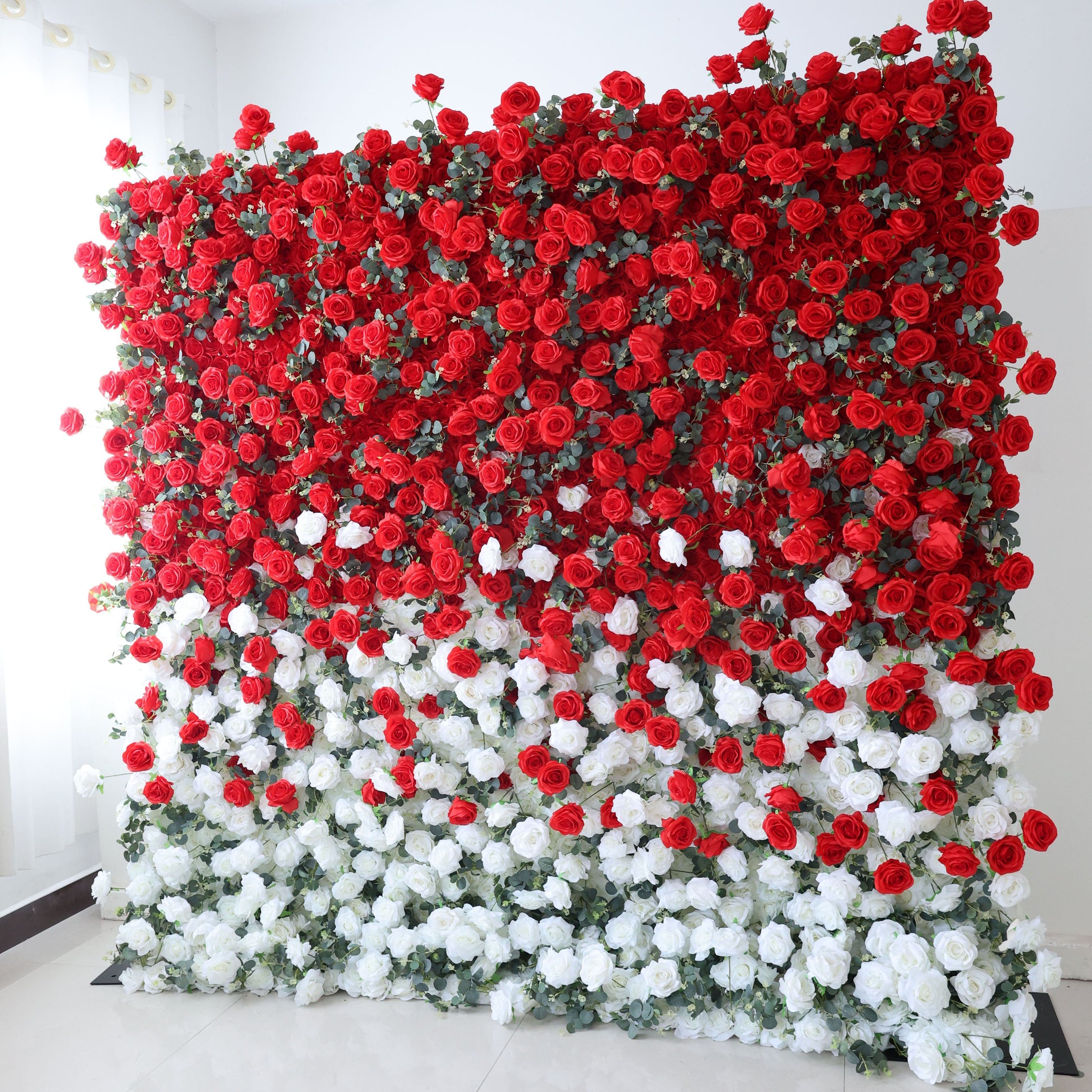 ValarFlowers artificial rose peony hydrangea flower wall backdrop for wedding, party, event photography decor