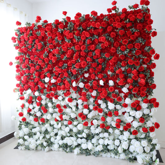 ValarFlowers artificial rose peony hydrangea flower wall backdrop for wedding, party, event photography decor