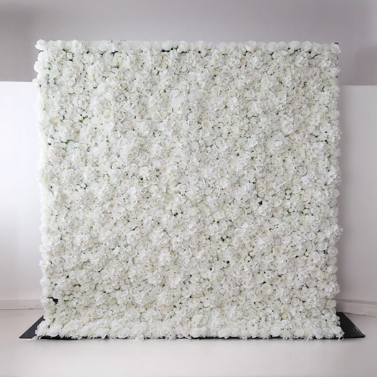 Valar Blumen Roll-up-Stoff künstliche reine weiße Blume Wand-Hochzeitshintergrund, Blumen-Party-Dekor, Event-Fotografie-VF-051-2