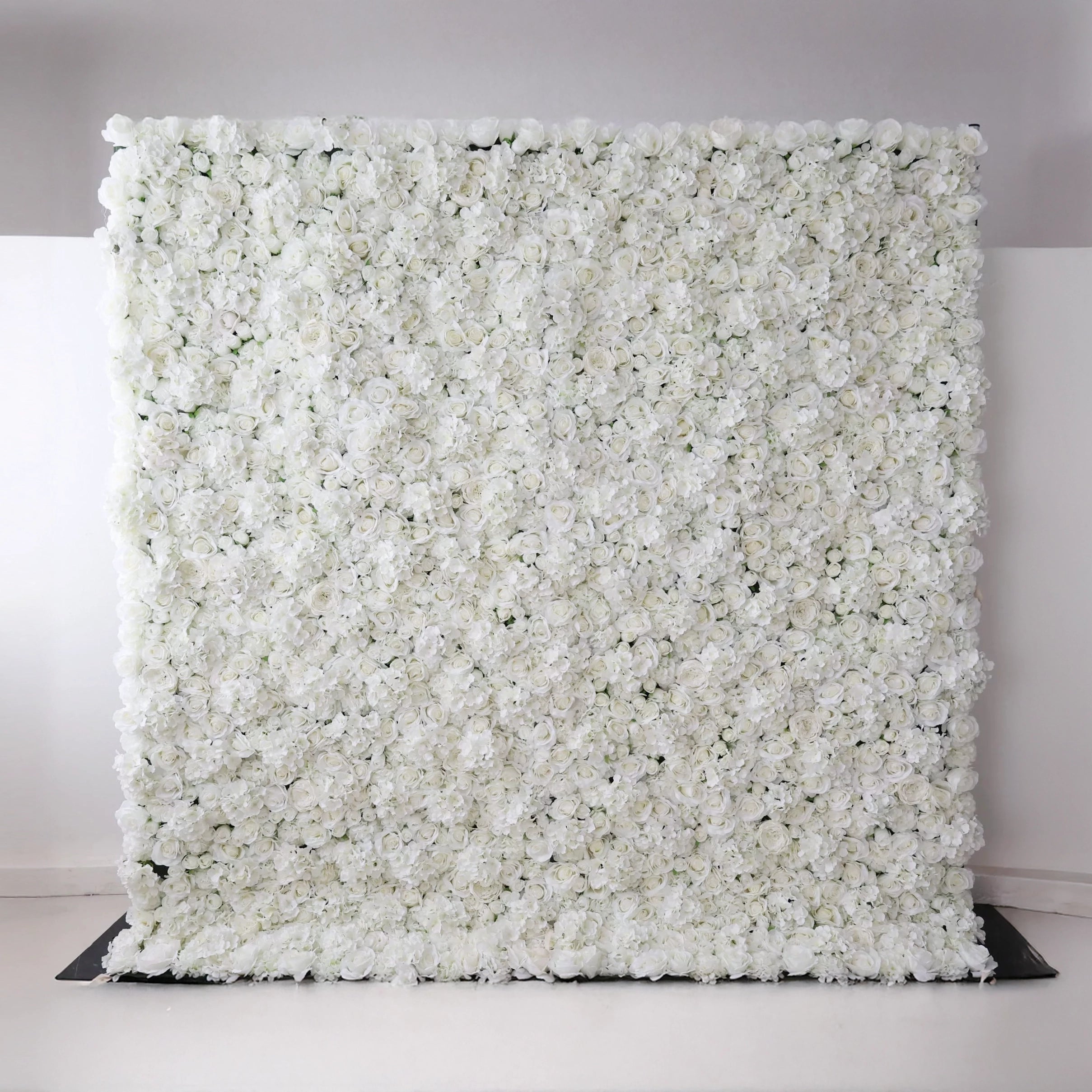 Valar Blumen Roll-up-Stoff künstliche reine weiße Blume Wand-Hochzeitshintergrund, Blumen-Party-Dekor, Event-Fotografie-VF-051-2