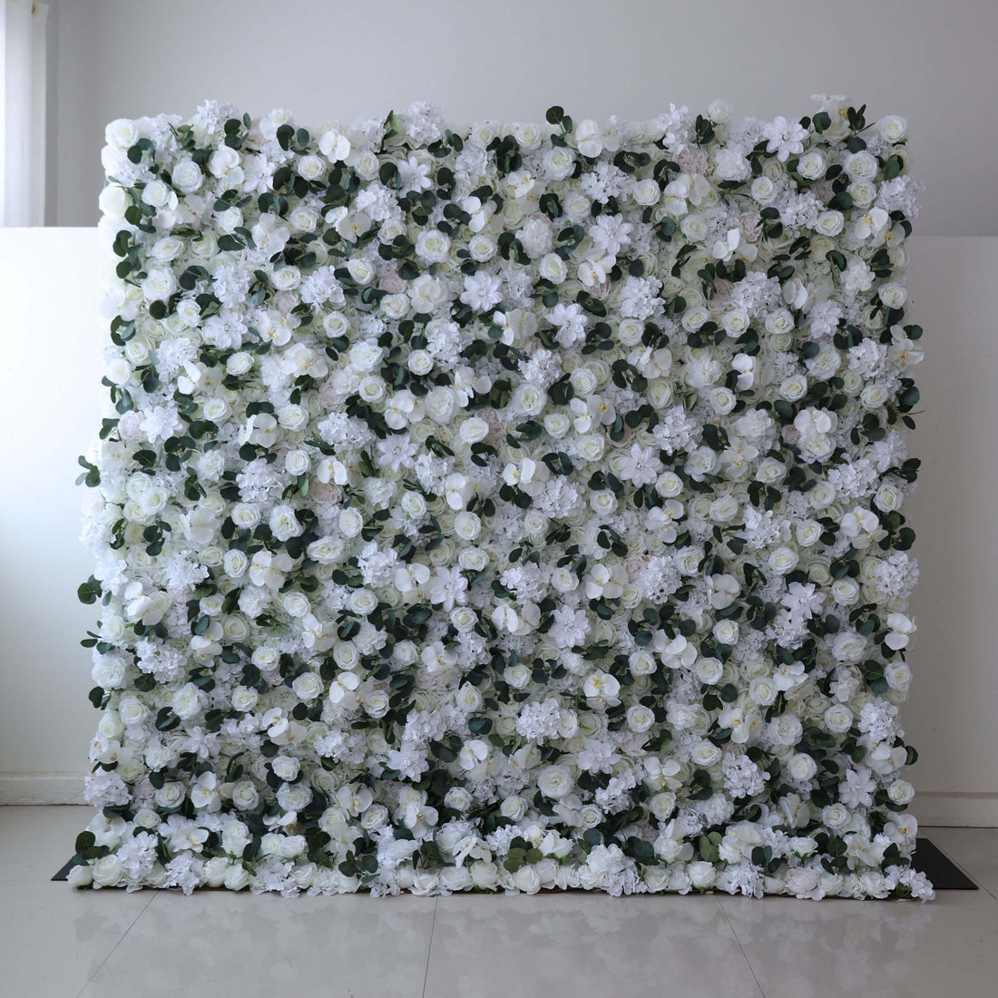 Valar Flowers ロールアップ ファブリック 造花 壁掛け ウェディング 背景、花柄 パーティー デコレーション、イベント 写真撮影 - VF-379