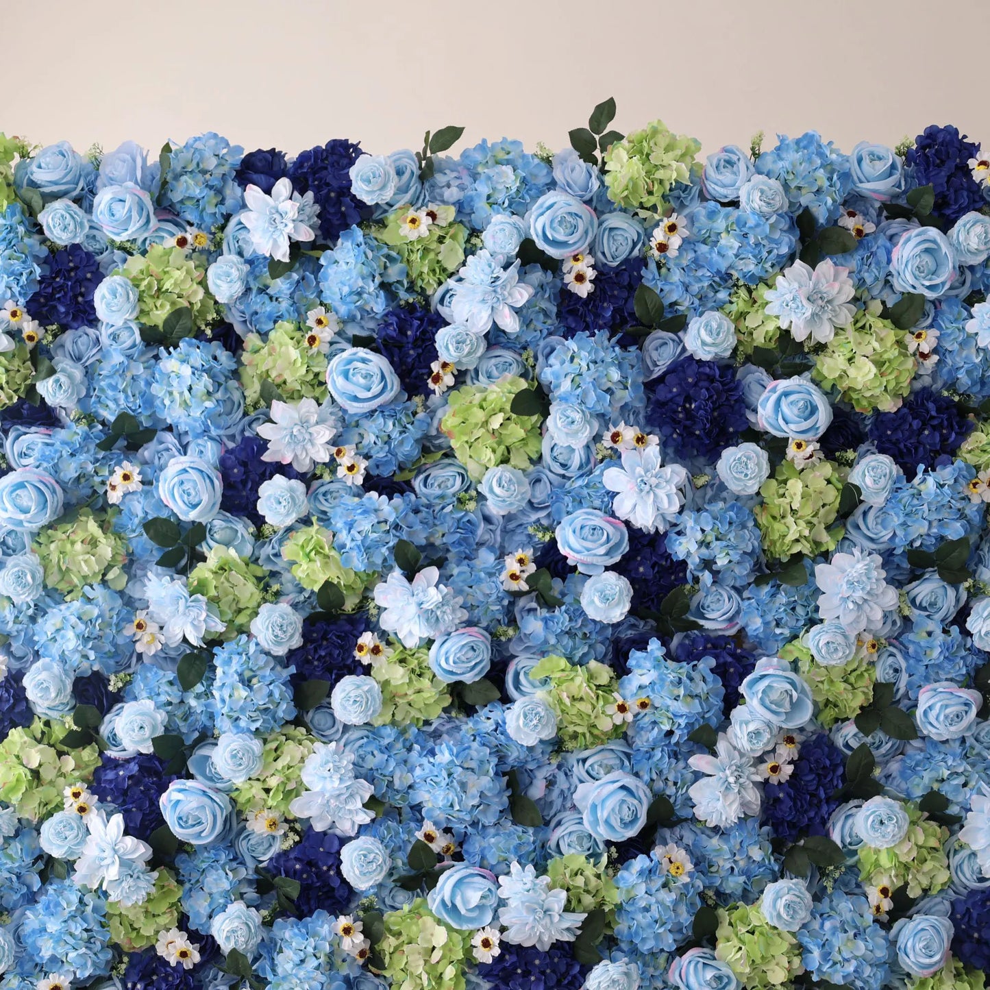 ValarFlowers artificial flower wall backdrop with lush roses peonies hydrangeas in pink white blush luxury faux floral panel for wedding party event decor photo booth