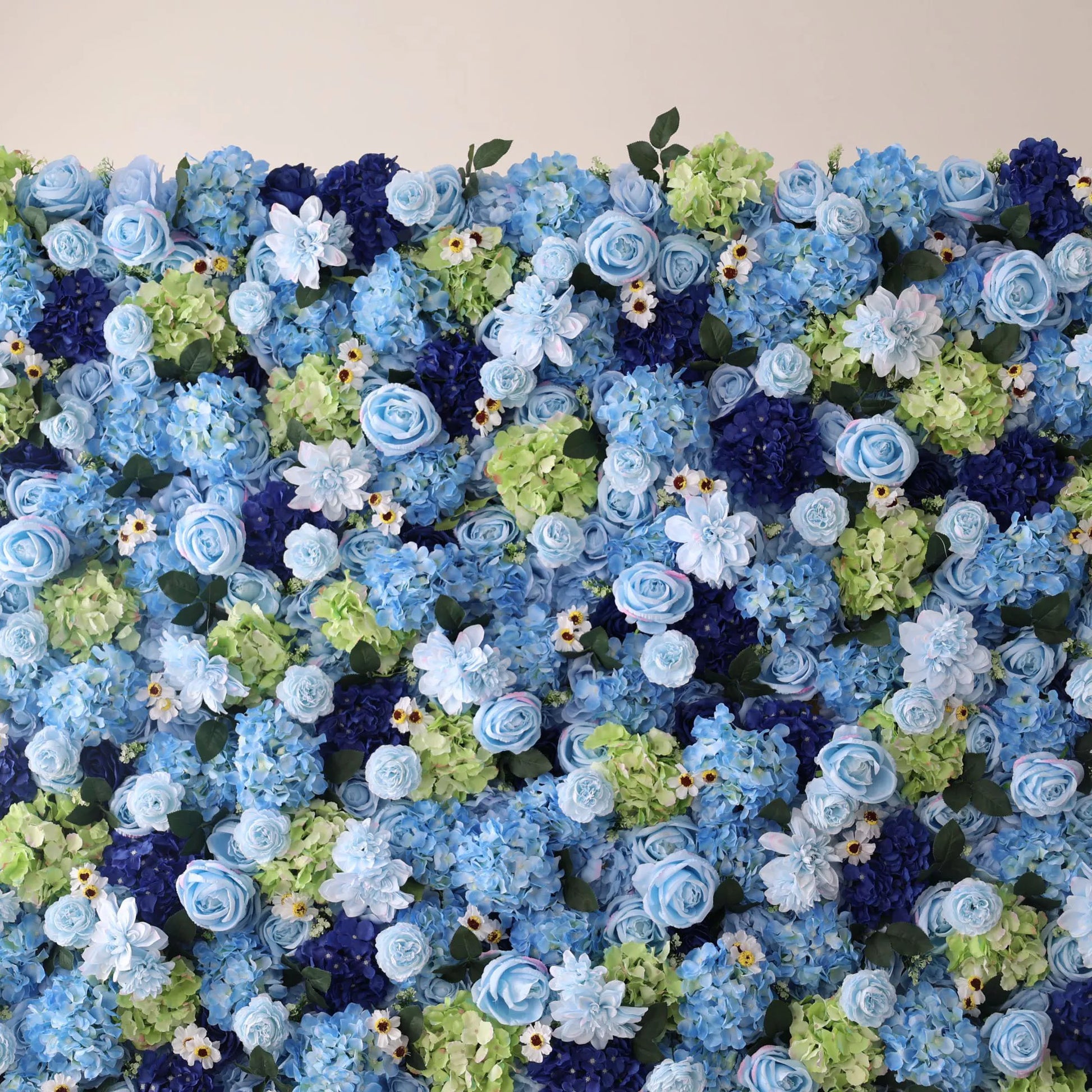 ValarFlowers artificial flower wall backdrop with lush roses peonies hydrangeas in pink white blush luxury faux floral panel for wedding party event decor photo booth