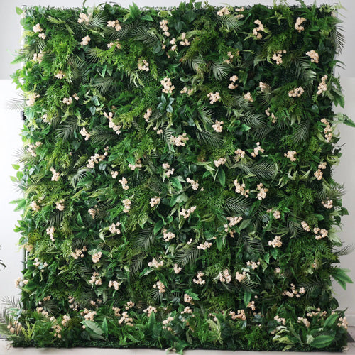 ValarFlowers artificial peach flower wall panel with hydrangeas and greenery - stunning wedding backdrop and event decor