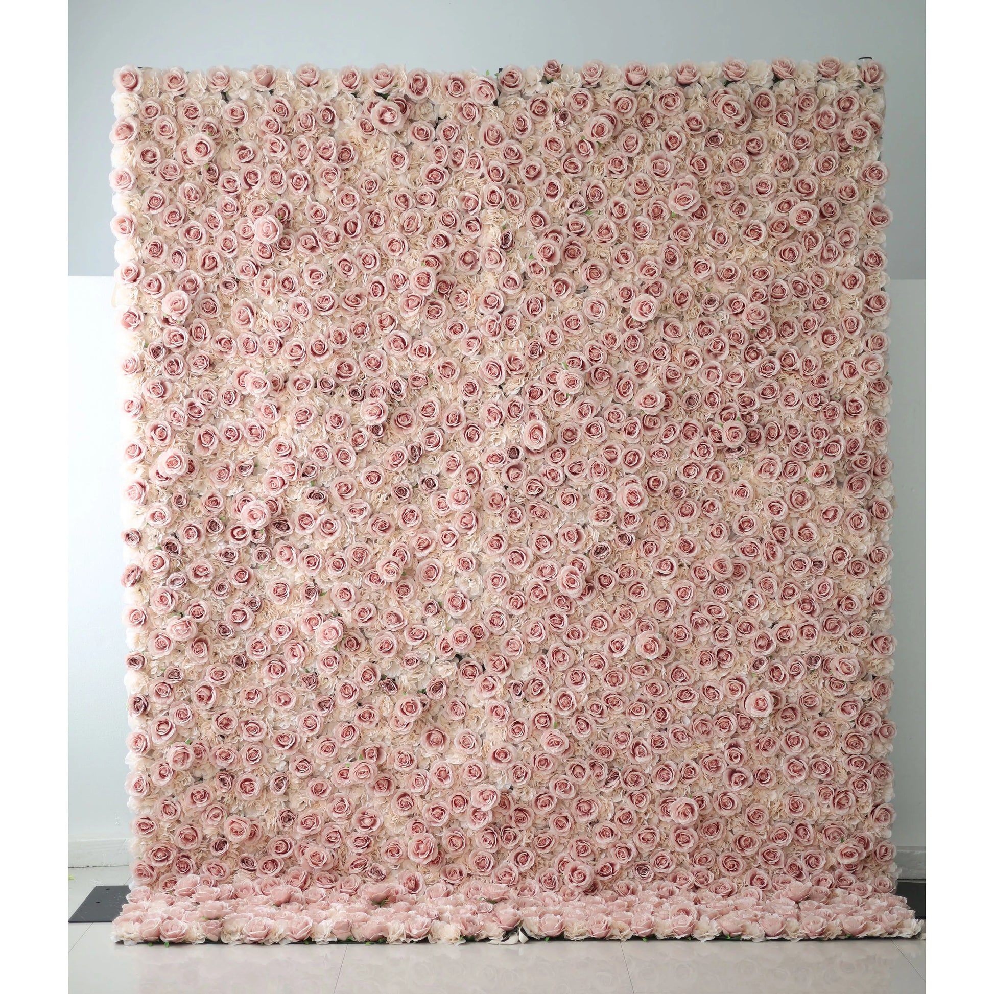 ValarFlowers pink rose peony hydrangea artificial flower wall backdrop for wedding party photo booth decor