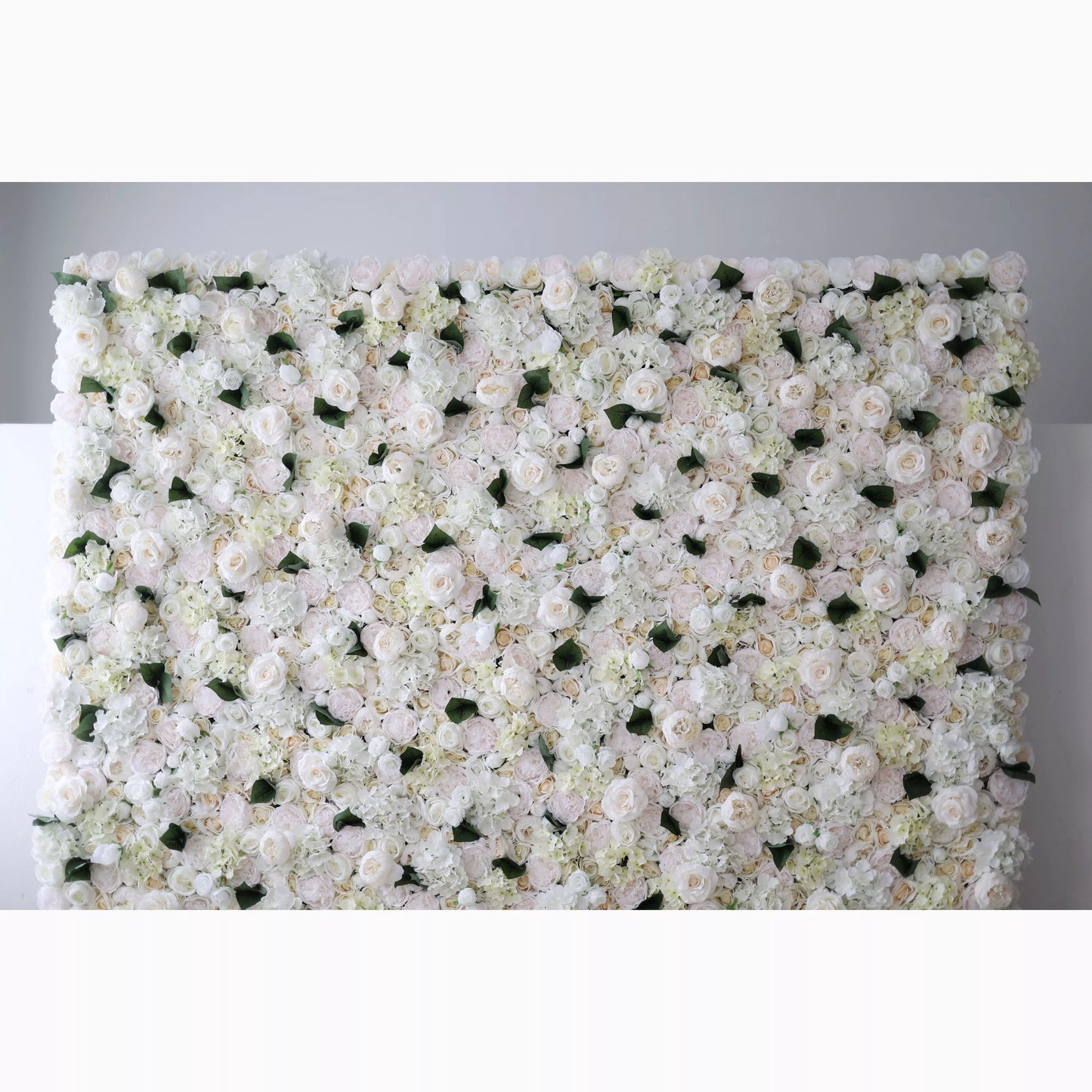 ValarFlowers Cream Rose Flower Wall - Luxurious Dense Faux Rose Panel for Wedding Backdrop, Photo Booth, Bridal Shower, Event Decor