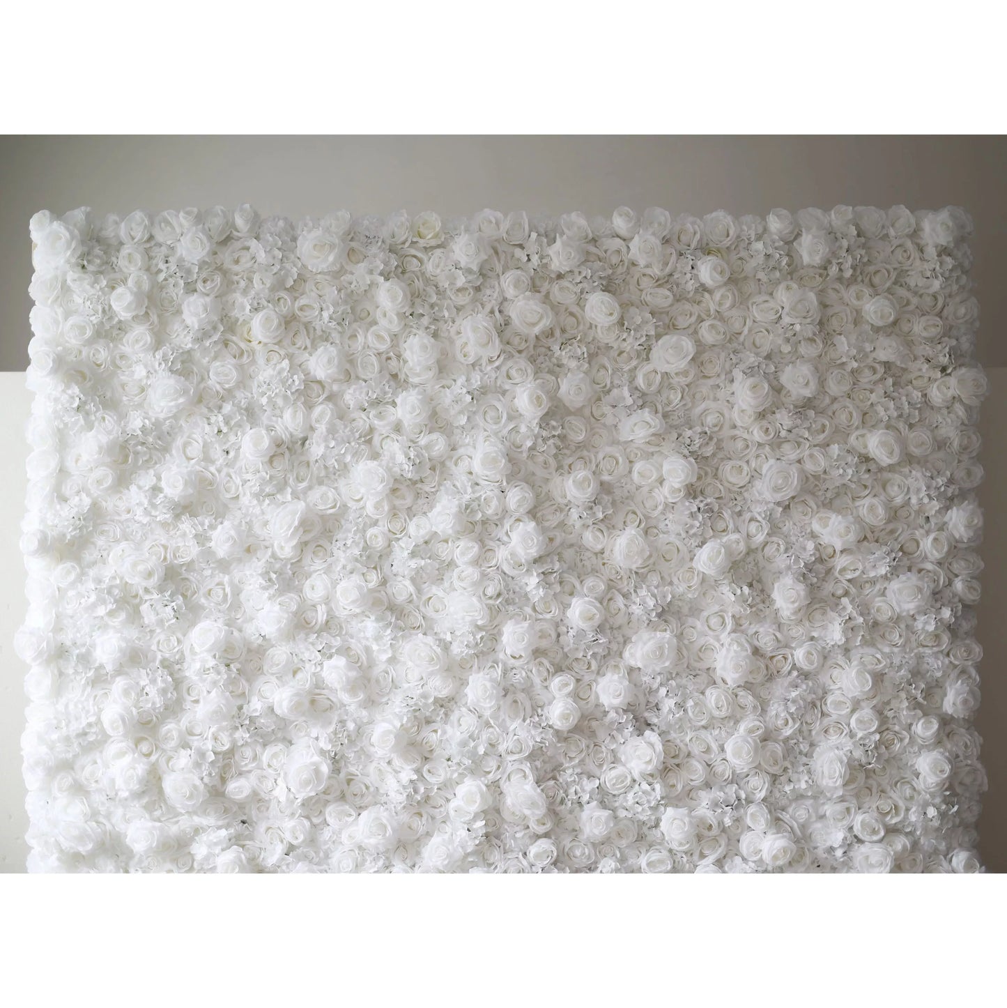 ValarFlowers white artificial flower wall panel with roses peonies hydrangeas for wedding ceremony backdrop party photo booth decor