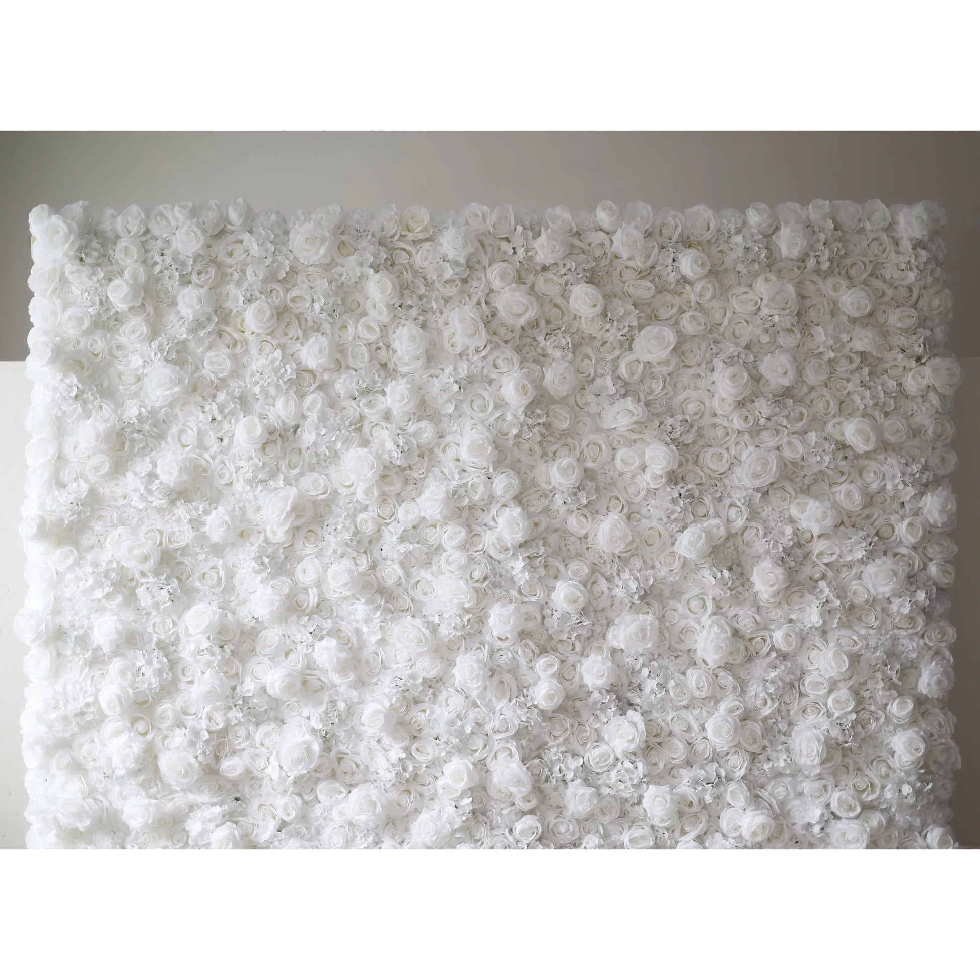 ValarFlowers white artificial flower wall panel with roses peonies hydrangeas for wedding ceremony backdrop party photo booth decor