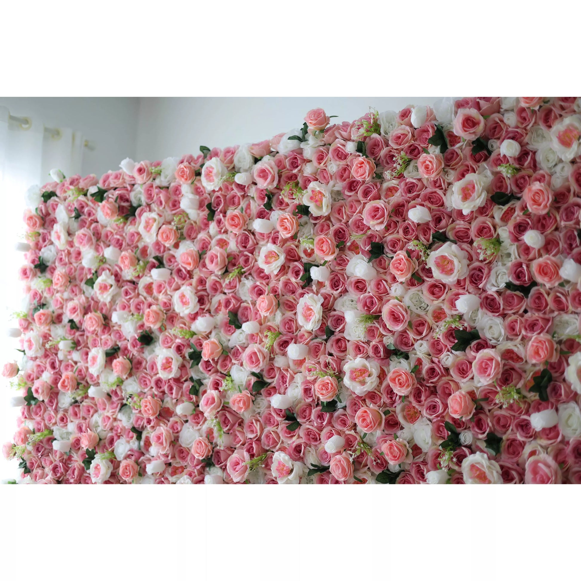 ValarFlowers artificial rose peony hydrangea flower wall backdrop for wedding ceremony, party photo booth, event decor, home accent wall