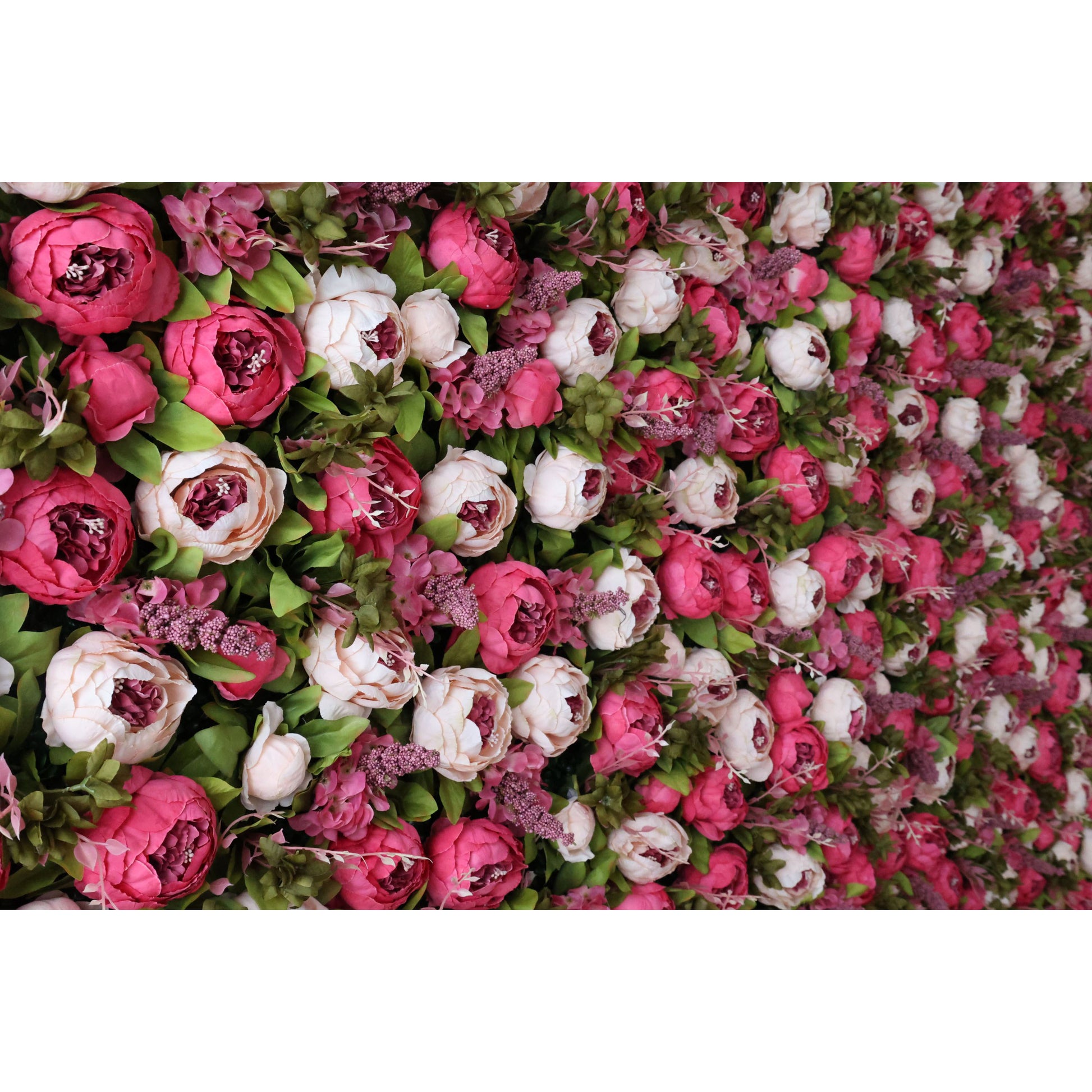 ValarFlowers pink rose and peony artificial flower wall panel for wedding backdrop, party decor, bridal shower, photo booth