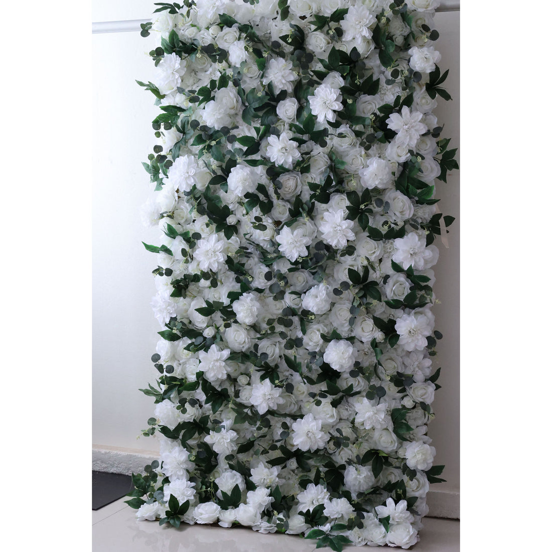 Valar Flowers ロールアップ ファブリック 造花 壁掛け ウェディング 背景、花柄 パーティー デコレーション、イベント 写真撮影 - VF-333