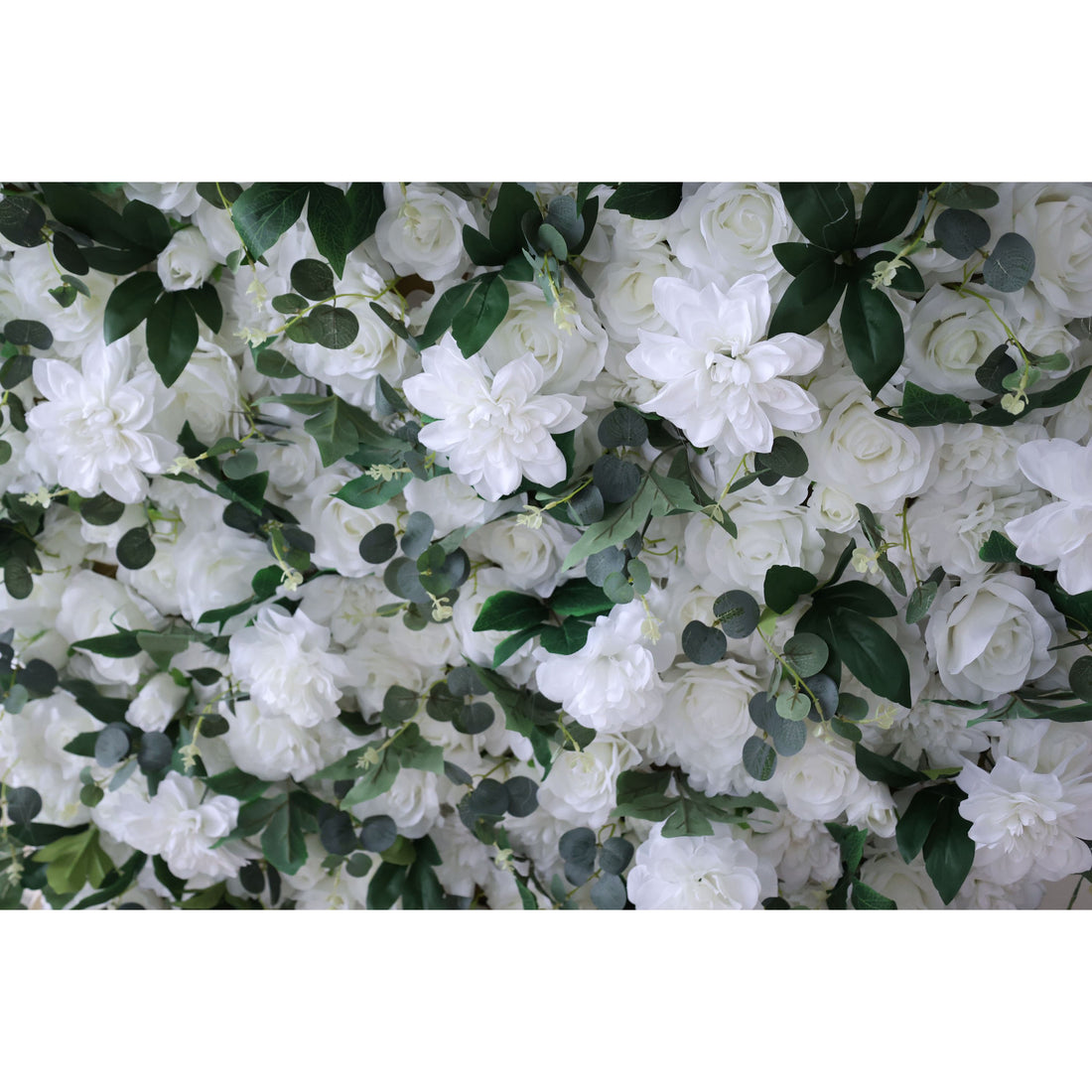 Valar Flowers ロールアップ ファブリック 造花 壁掛け ウェディング 背景、花柄 パーティー デコレーション、イベント 写真撮影 - VF-333