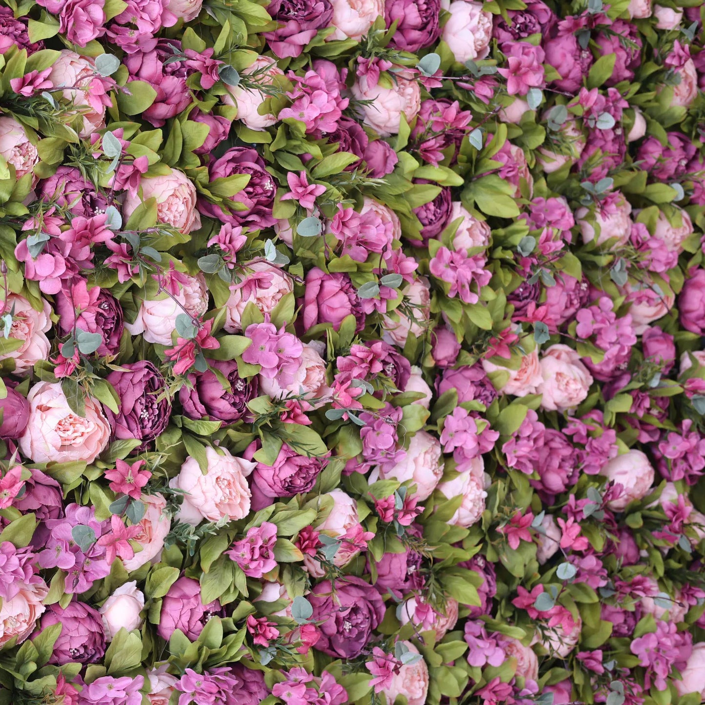 ValarFlowers luxury artificial peony rose orchid flower wall backdrop with olive greenery for wedding photo booth party decor
