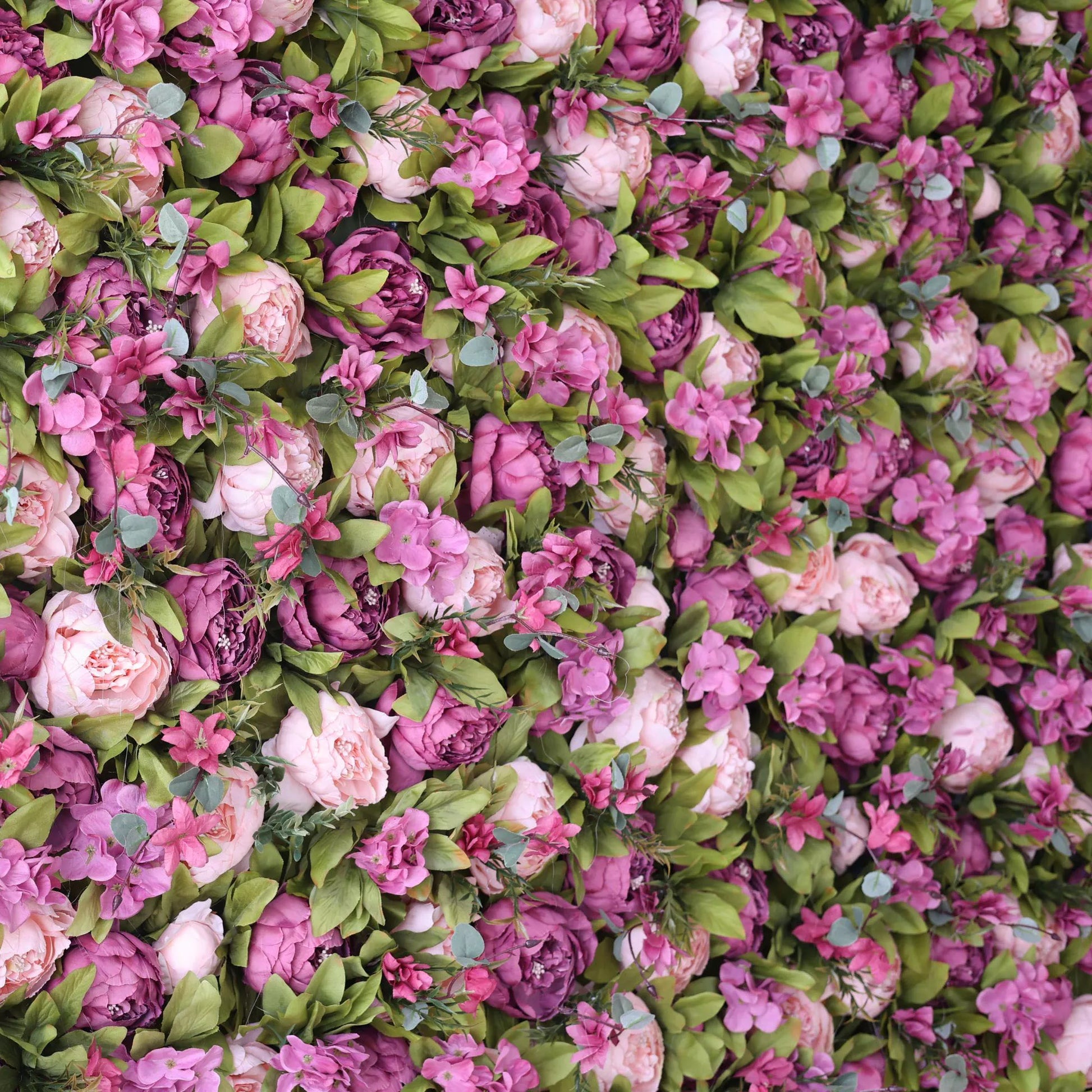ValarFlowers luxury artificial peony rose orchid flower wall backdrop with olive greenery for wedding photo booth party decor