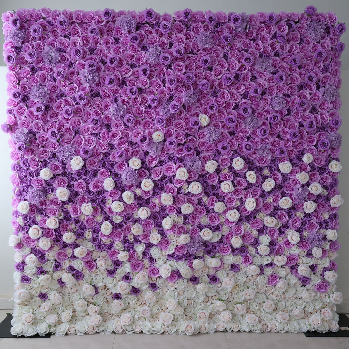 ValarFlowers artificial flower wall backdrop with lush pink roses peonies hydrangeas for wedding ceremony photo booth party decor