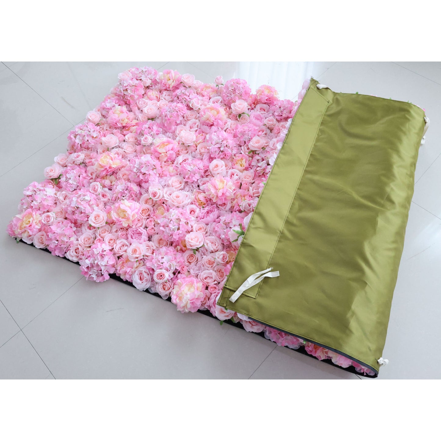 ValarFlowers luxury artificial flower wall backdrop featuring lush roses peonies hydrangeas and greenery for wedding party photo booth event decor