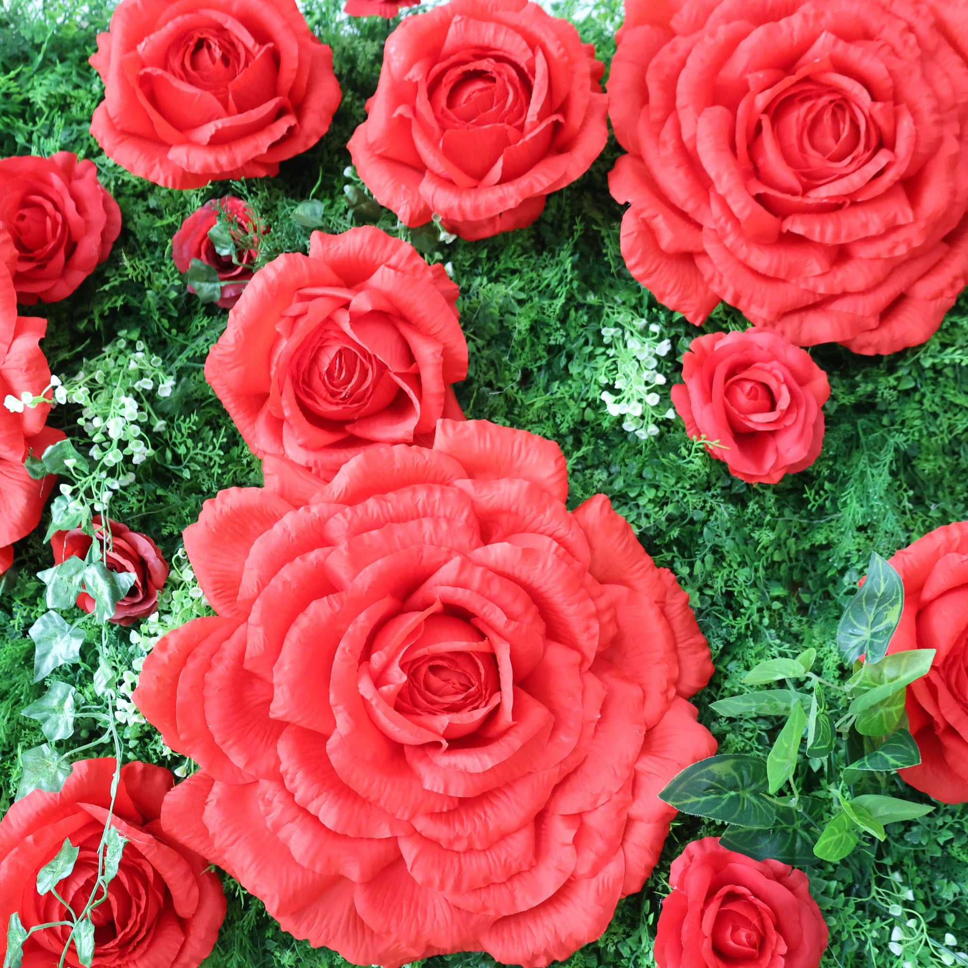 ValarFlowers luxury artificial flower wall with pink roses peonies hydrangeas and greenery for wedding backdrop party photo booth event decor