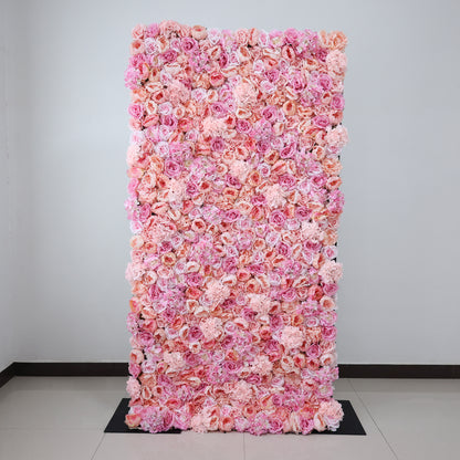 ValarFlowers Blush &amp; Peach Floral Extravaganza Wall: A Romantic, Dreamy Masterpiece for Enchanting Celebrations-VF-548