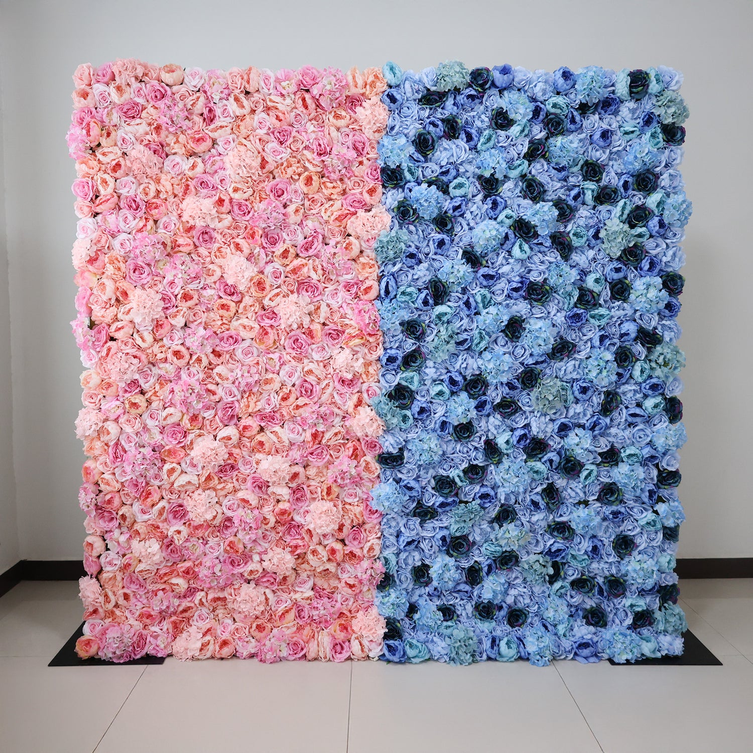 ValarFlowers Blush &amp; Peach Floral Extravaganza Wall: A Romantic, Dreamy Masterpiece for Enchanting Celebrations-VF-548