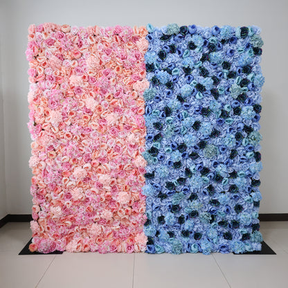 ValarFlowers Blush &amp; Peach Floral Extravaganza Wall: A Romantic, Dreamy Masterpiece for Enchanting Celebrations-VF-548